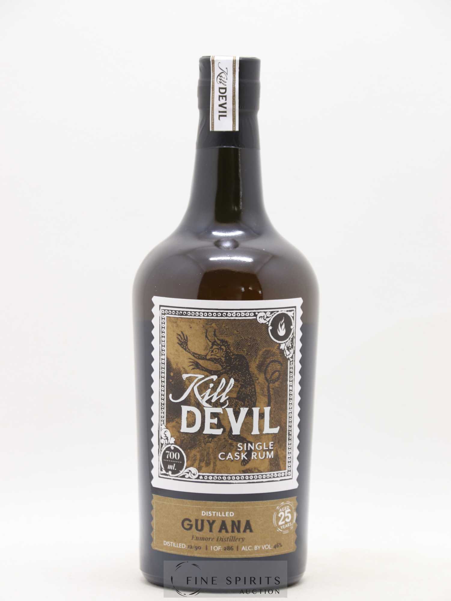 Kill Devil 25 years 1990 Edition Spirits One of 286 - Lot de 1 bouteille - 1