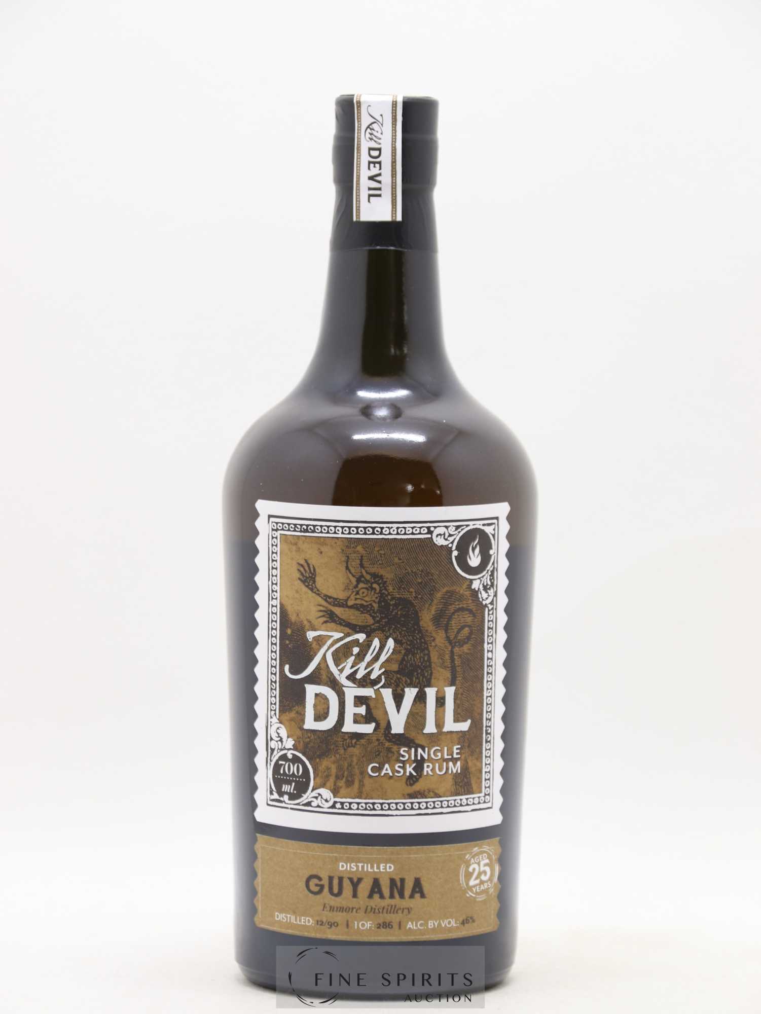 Kill Devil 25 years 1990 Edition Spirits One of 286 - Lot de 1 bouteille - 1