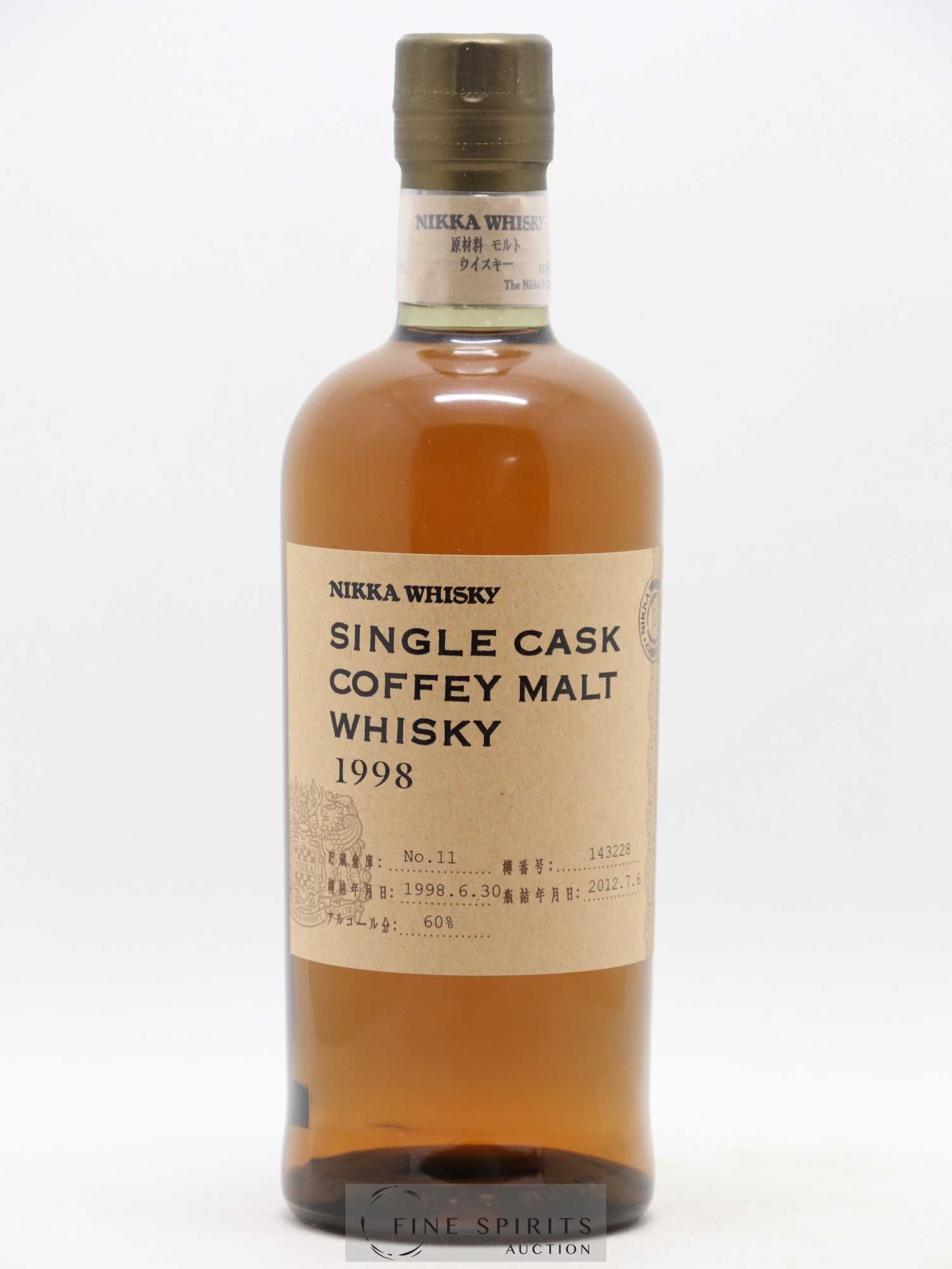 Nikka 1998 Of. Coffey Malt Cask n°143228 - bottled 2012 Nikka Whisky - Lot de 1 bouteille - 1