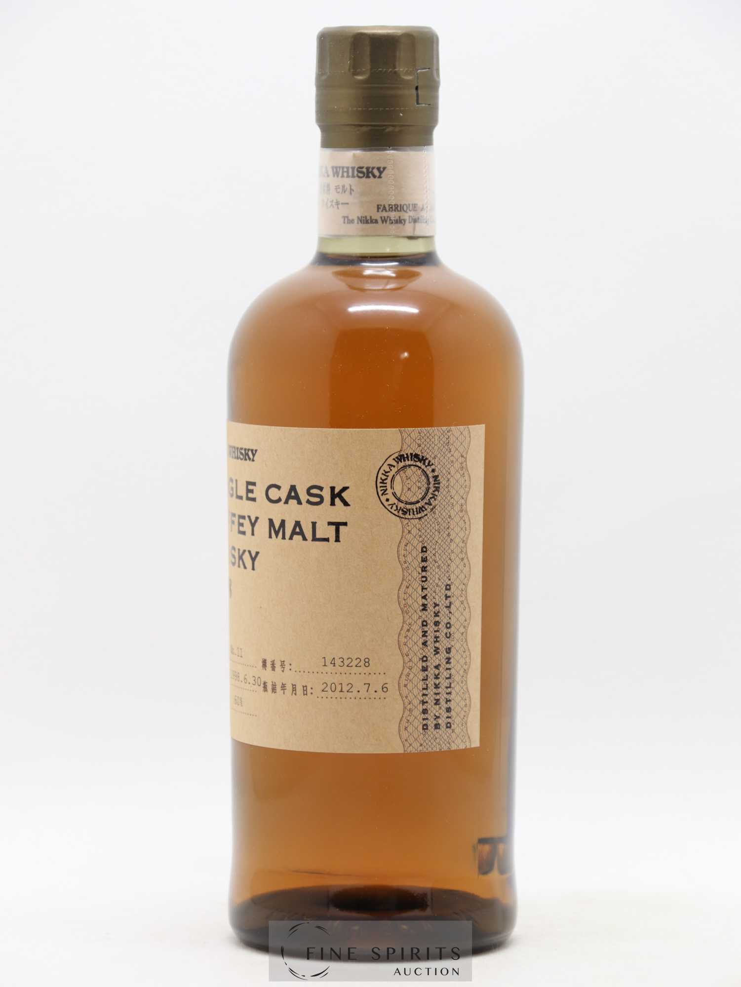Nikka 1998 Of. Coffey Malt Cask n°143228 - bottled 2012 Nikka Whisky - Lot de 1 bouteille - 2