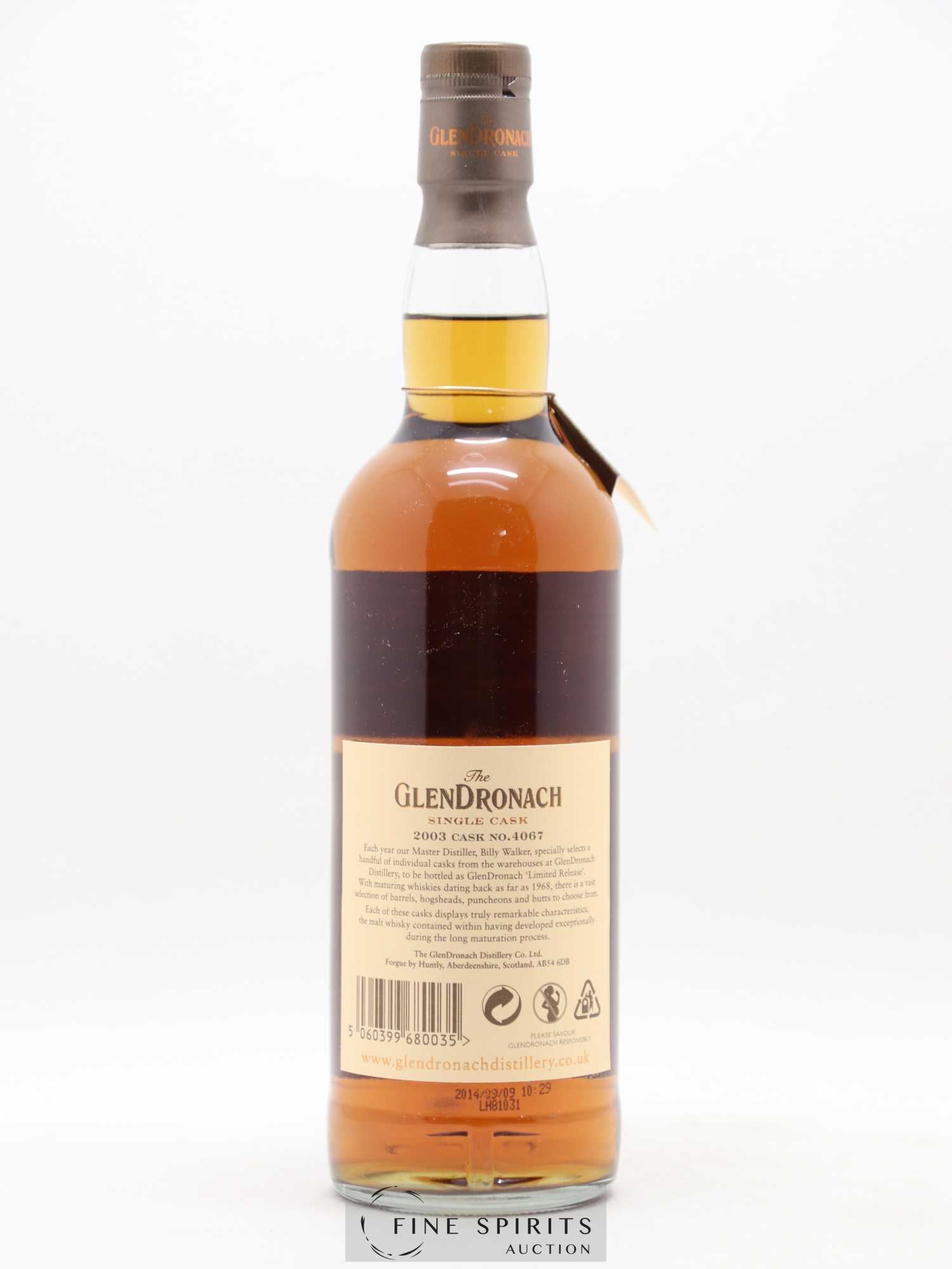 The Glendronach 11 years 2003 Of. Oloroso Sherry Puncheon n°4067 - One of 718 - bottled 2014 LMDW - Lot of 1 bottle - 2