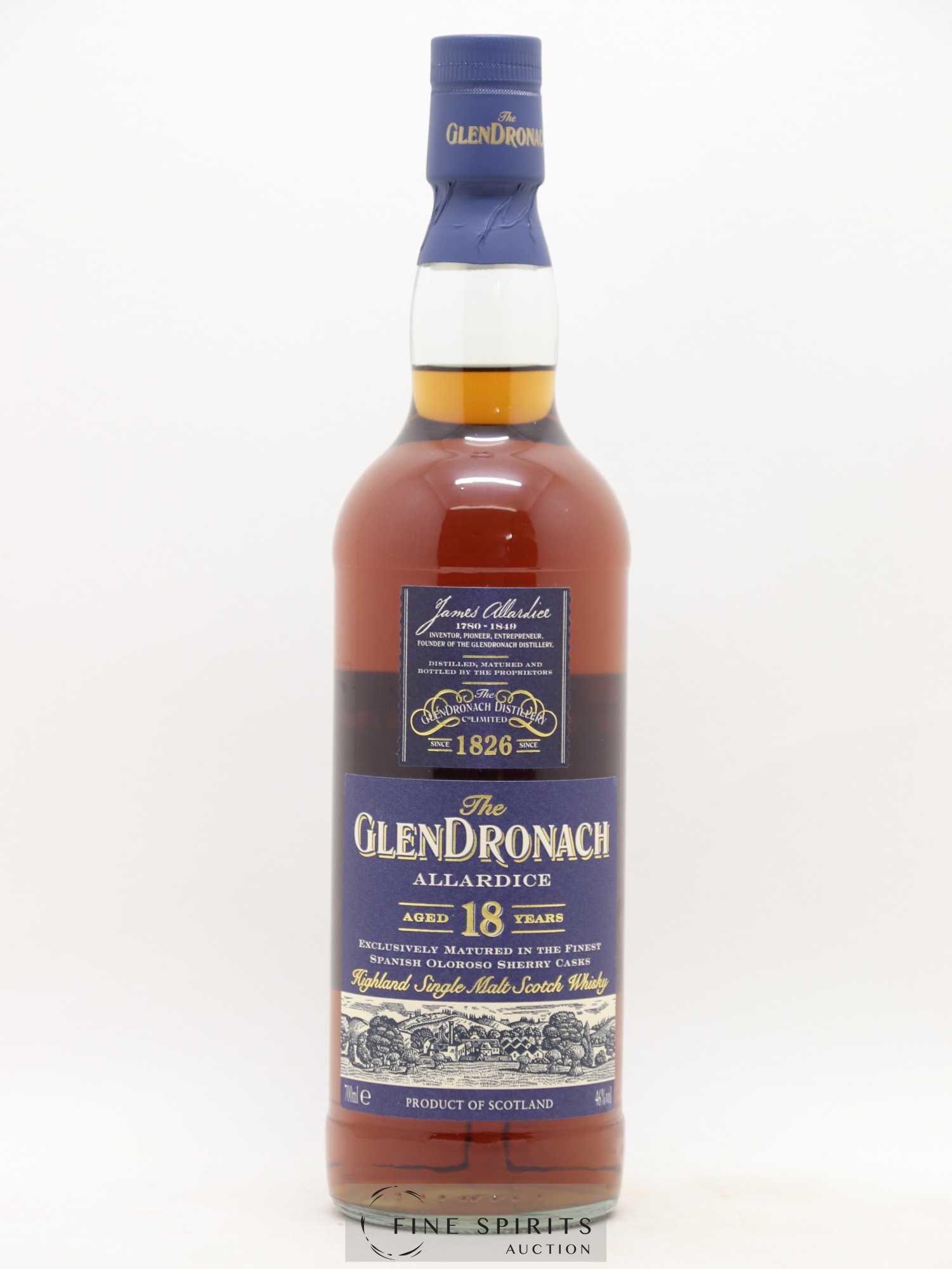 Glendronach 18 years Of. Allardice Lot 1 - One of 6600 - bottled 2009 - Lot de 1 bouteille - 1