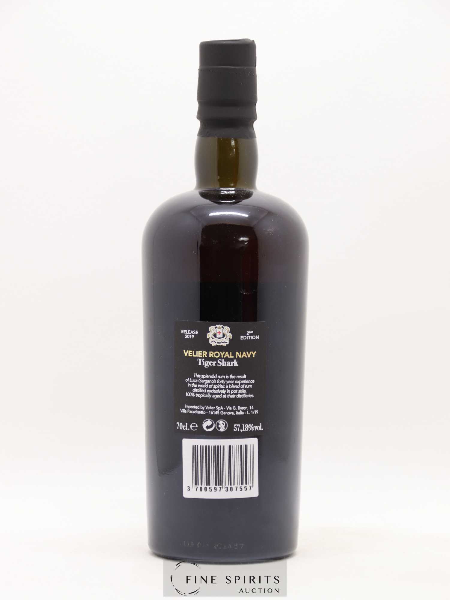 Velier Royal Navy 14 years Of. Tiger Shark 2nd Edition - Release 2019 - Lot de 1 bouteille - 2