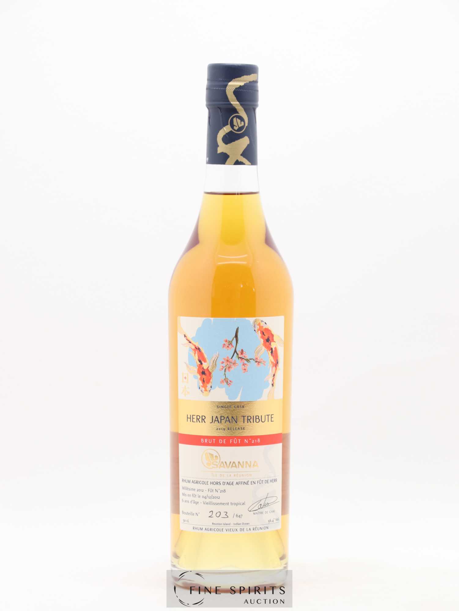 Savanna 2012 Of. Herr Japan Tribute Single Cask n°218 - One of 647 - bottled 2019 - Lot de 1 bouteille - 1