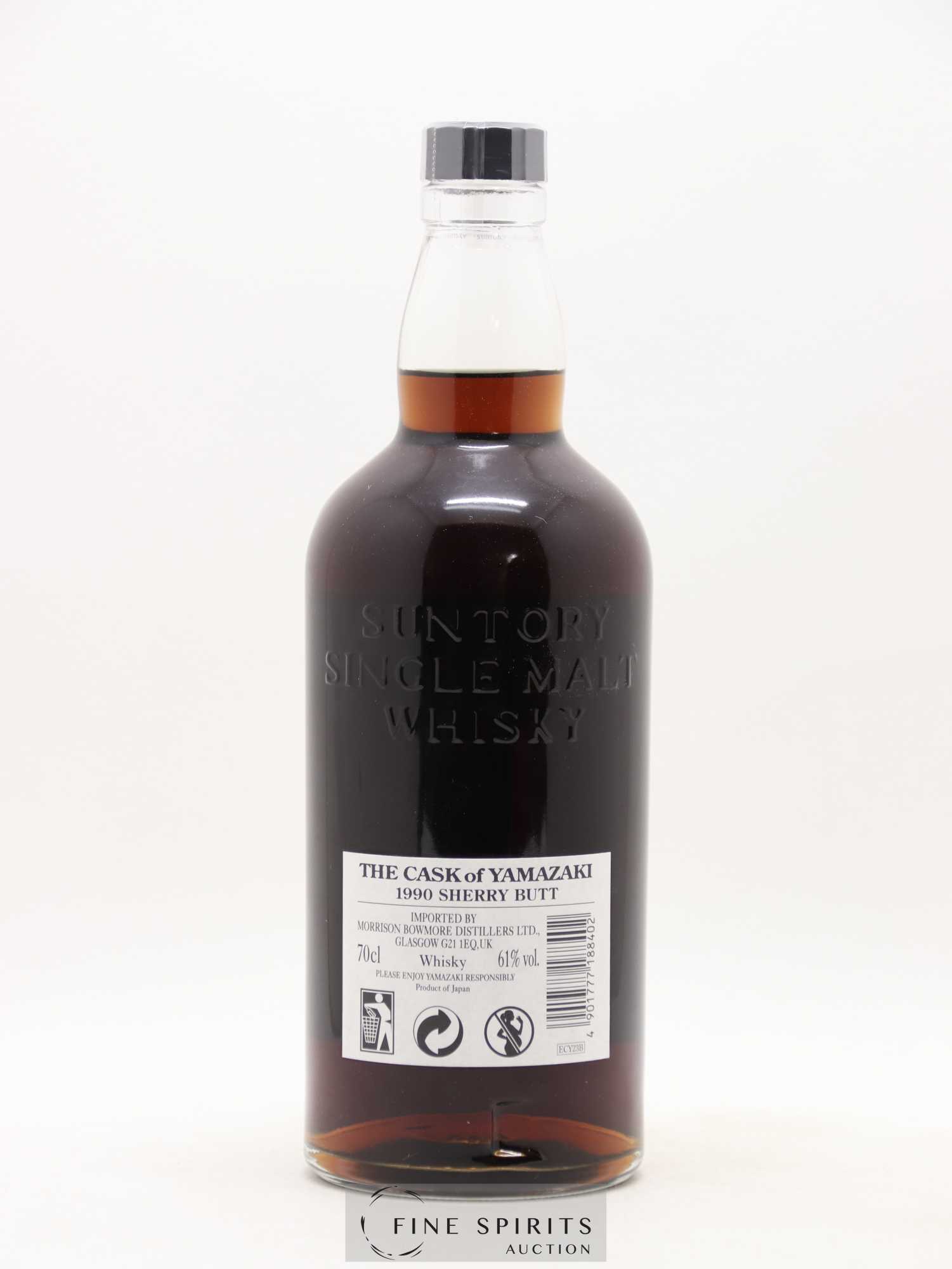 The Cask of Yamazaki 1990 Of. Sherry Butt Cask n°ON70646 - One of 506 - bottled 2008 Suntory - Lot de 1 bouteille - 2