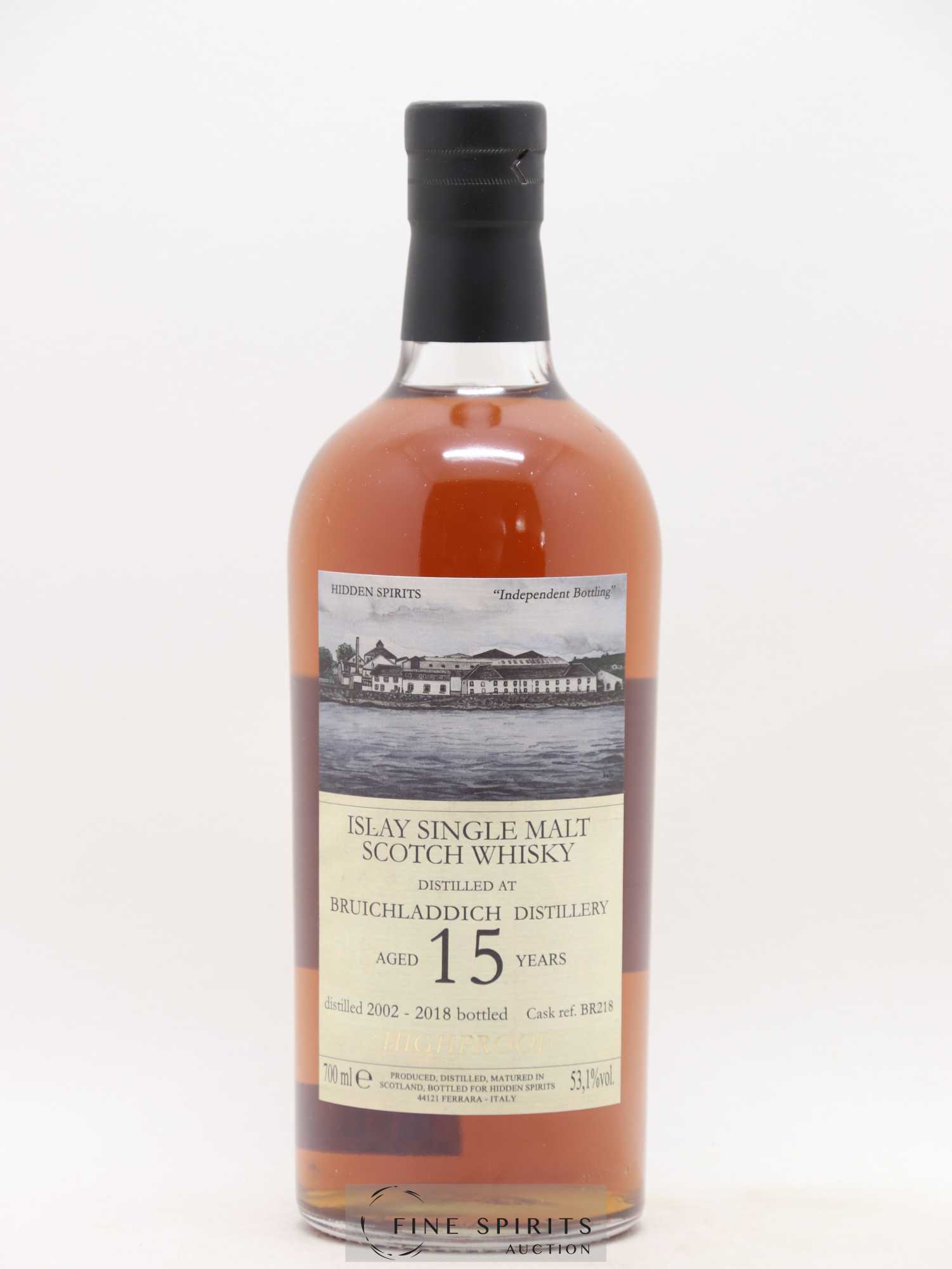 Bruichladdich 15 years 2002 Hidden Spirits Cask n°BR218 - bottled 2018 - Posten von 1 Flasche - 1