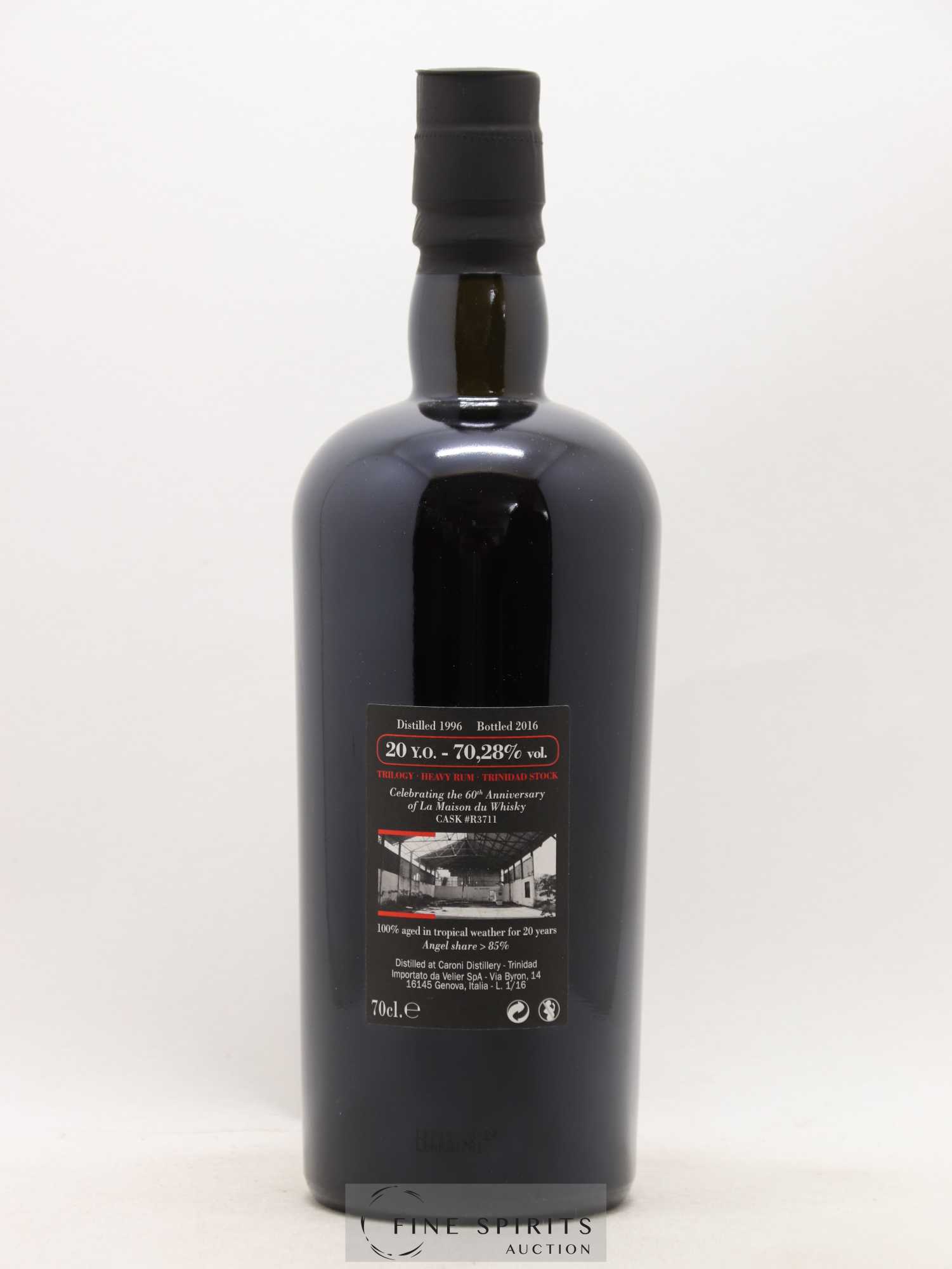Caroni 20 years 1996 Velier Trilogy Cask n°R3711 - bottled 2016 LMDW 60th Anniversary - Lot de 1 bouteille - 2