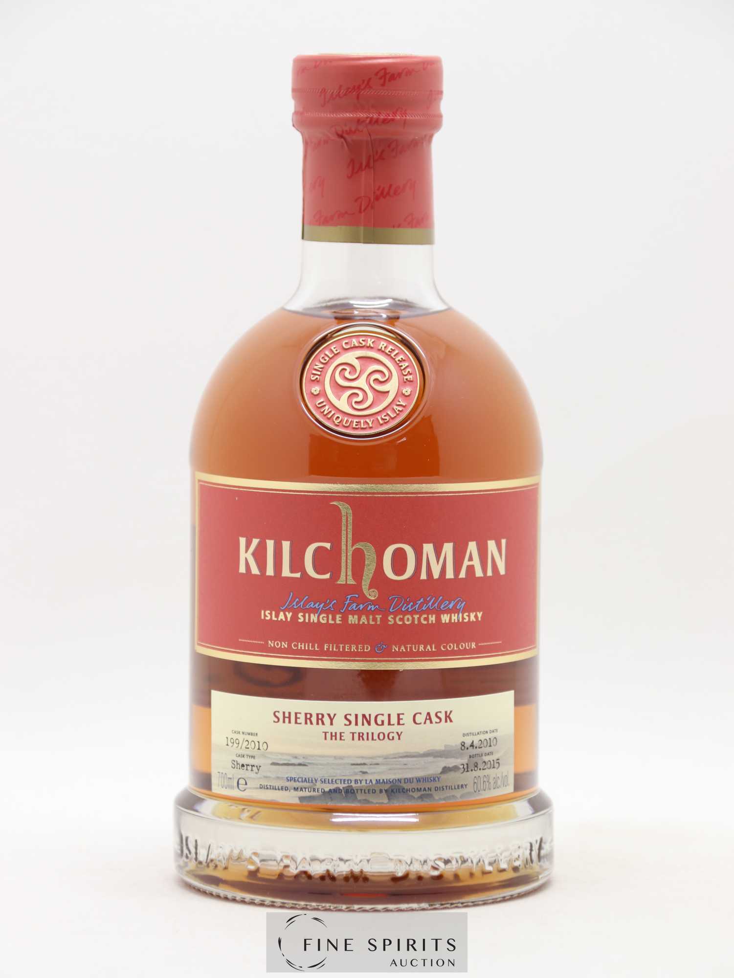 Kilchoman 2010 Of. The Trilogy Sherry Cask n°199-2010 - bottled 2015 LMDW - Lot de 1 bouteille - 1