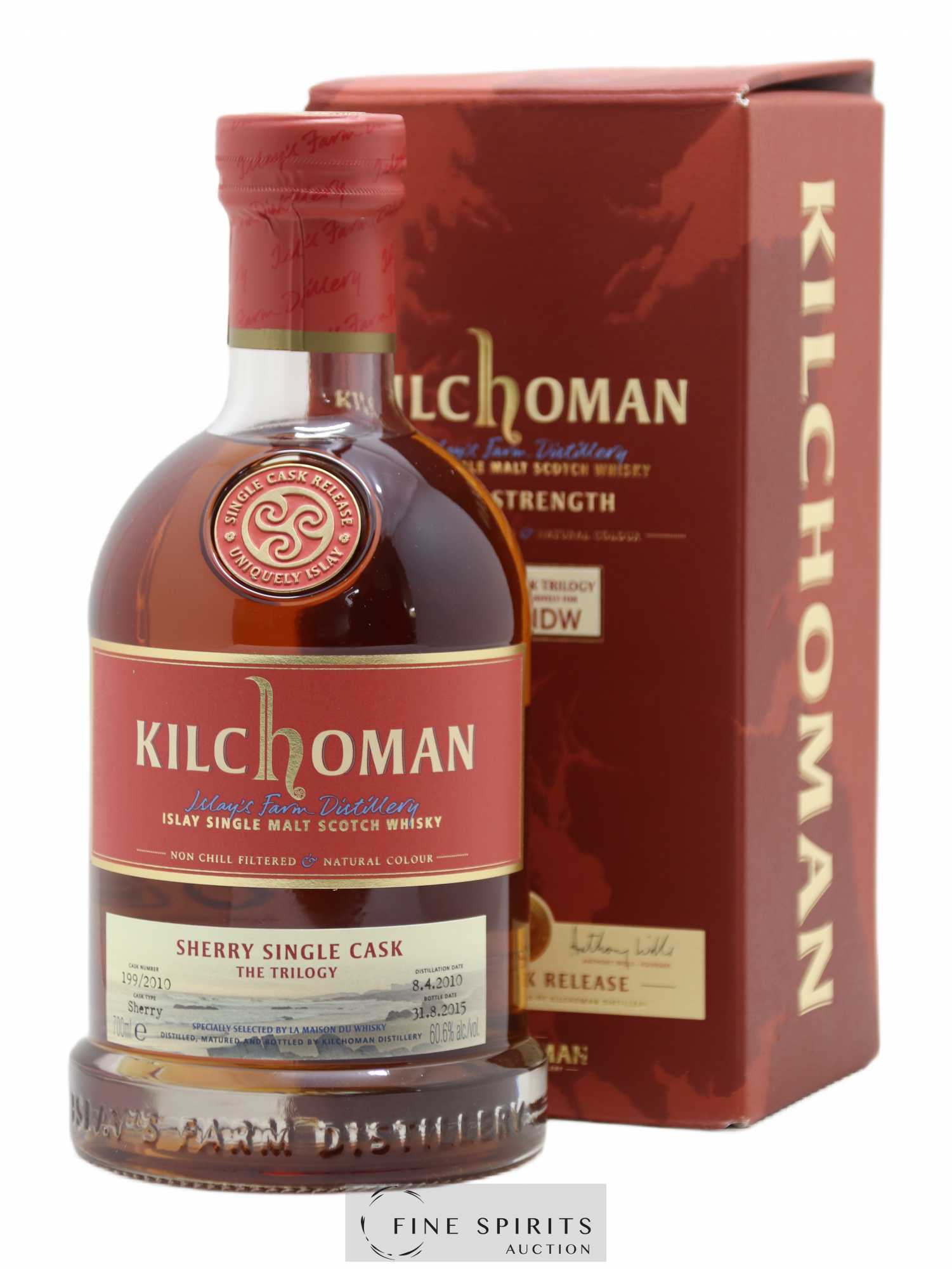 Kilchoman 2010 Of. The Trilogy Sherry Cask n°199-2010 - bottled 2015 LMDW - Lot de 1 bouteille - 0