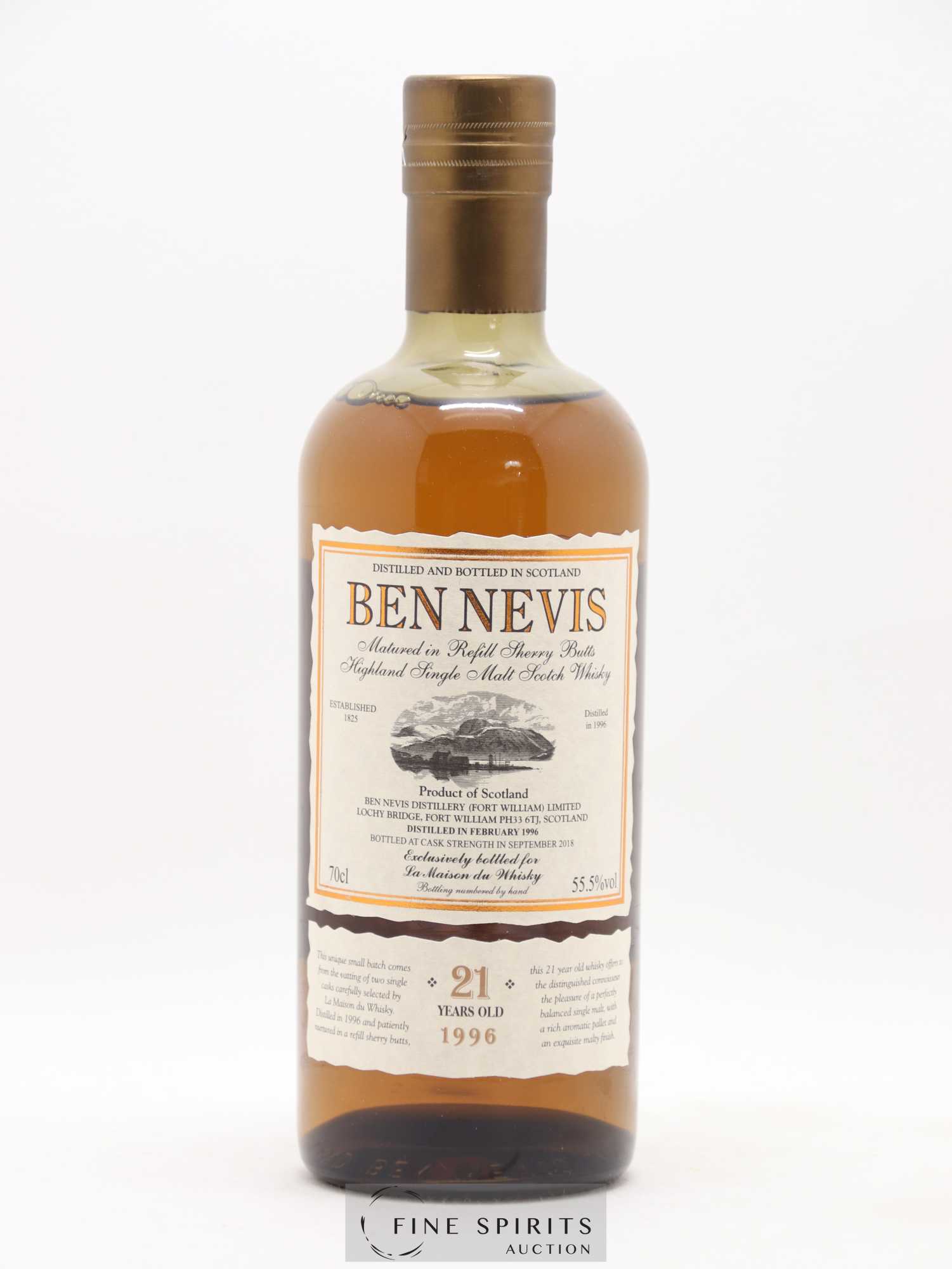 Ben Nevis 21 years 1996 Of. Sherry Butts - One of 1049 - bottled 2018 LMDW - Lot de 1 bouteille - 1