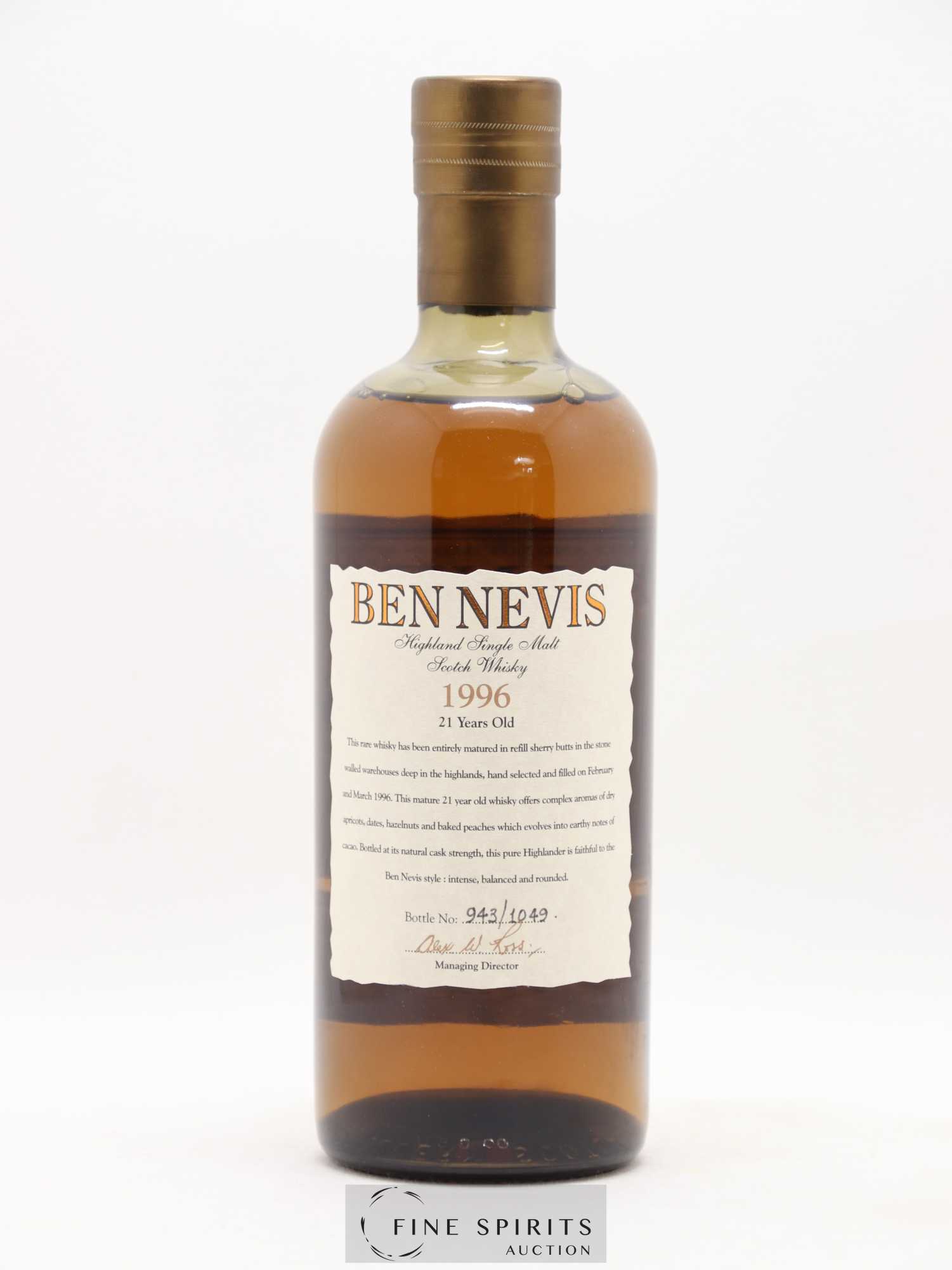 Ben Nevis 21 years 1996 Of. Sherry Butts - One of 1049 - bottled 2018 LMDW - Lot de 1 bouteille - 2