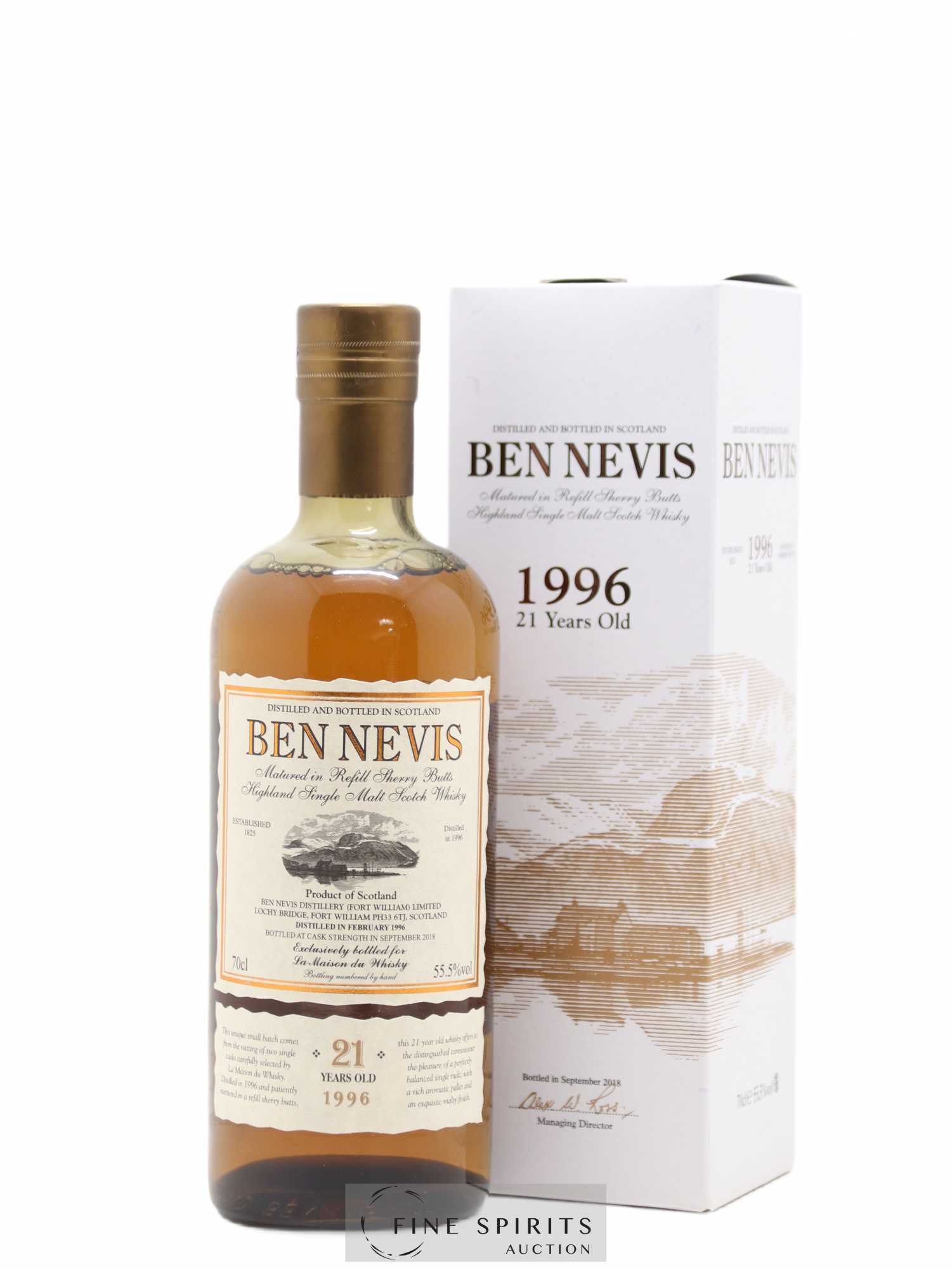 Ben Nevis 21 years 1996 Of. Sherry Butts - One of 1049 - bottled 2018 LMDW - Lot de 1 bouteille - 0