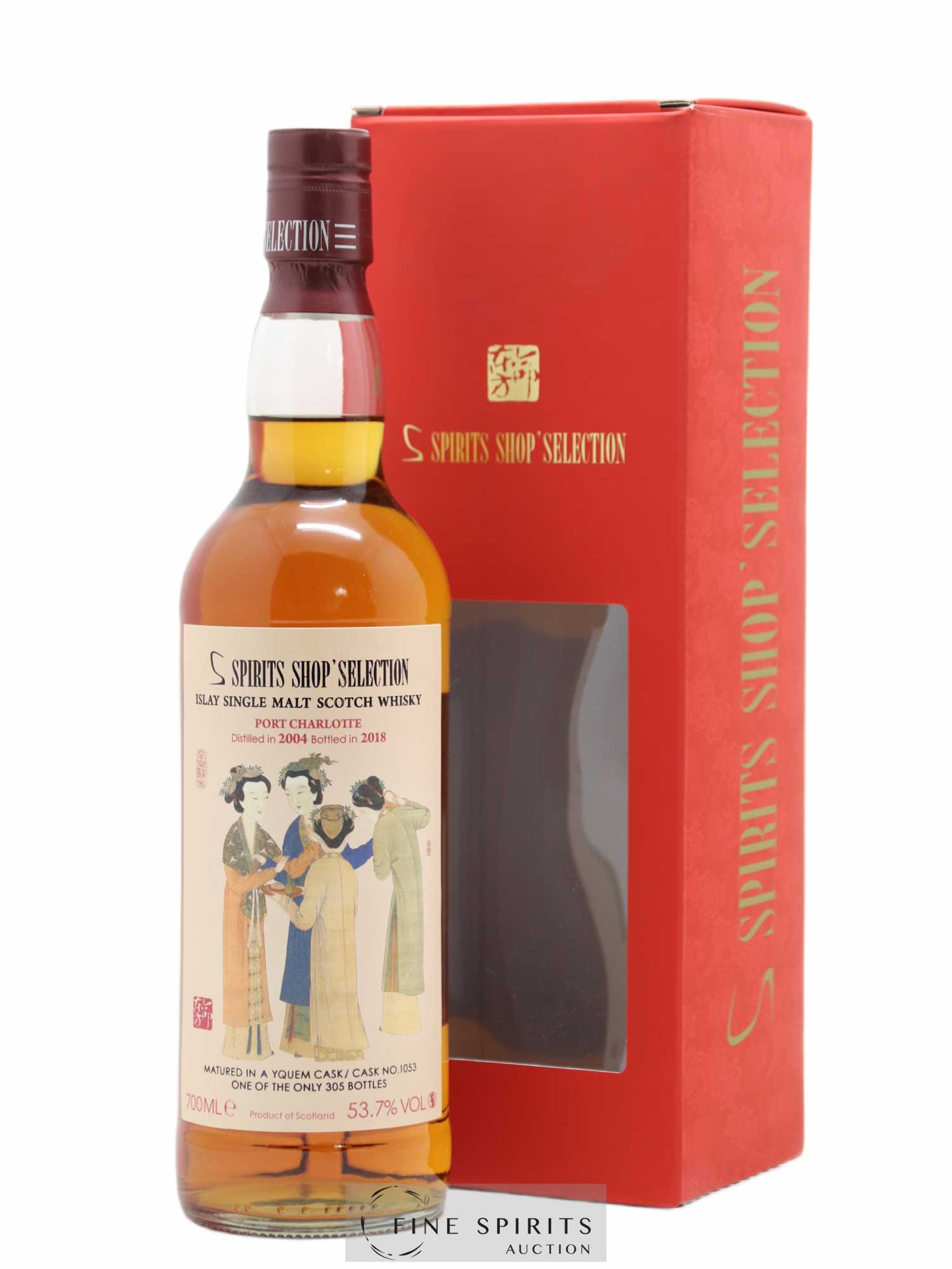 Port Charlotte 2004 Spirits Shop' Selection Yquem Cask n°1053 - One of 305 - bottled 2018 - Lot de 1 bouteille - 0