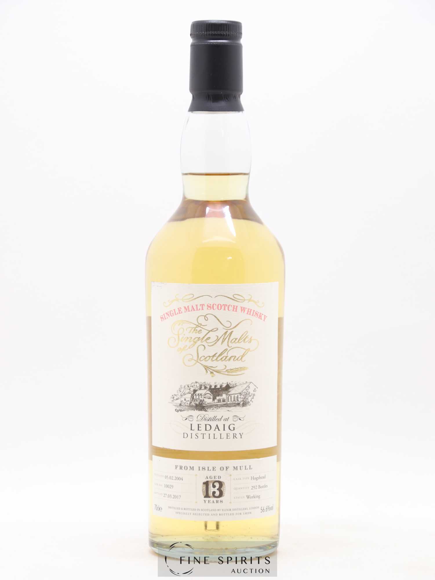 Ledaig 13 years 2004 Elixir Distillers Hogshead Cask n°10029 - One of 292 - bottled 2017 LMDW The Single Malts of Scotland - Lot de 1 bouteille - 1