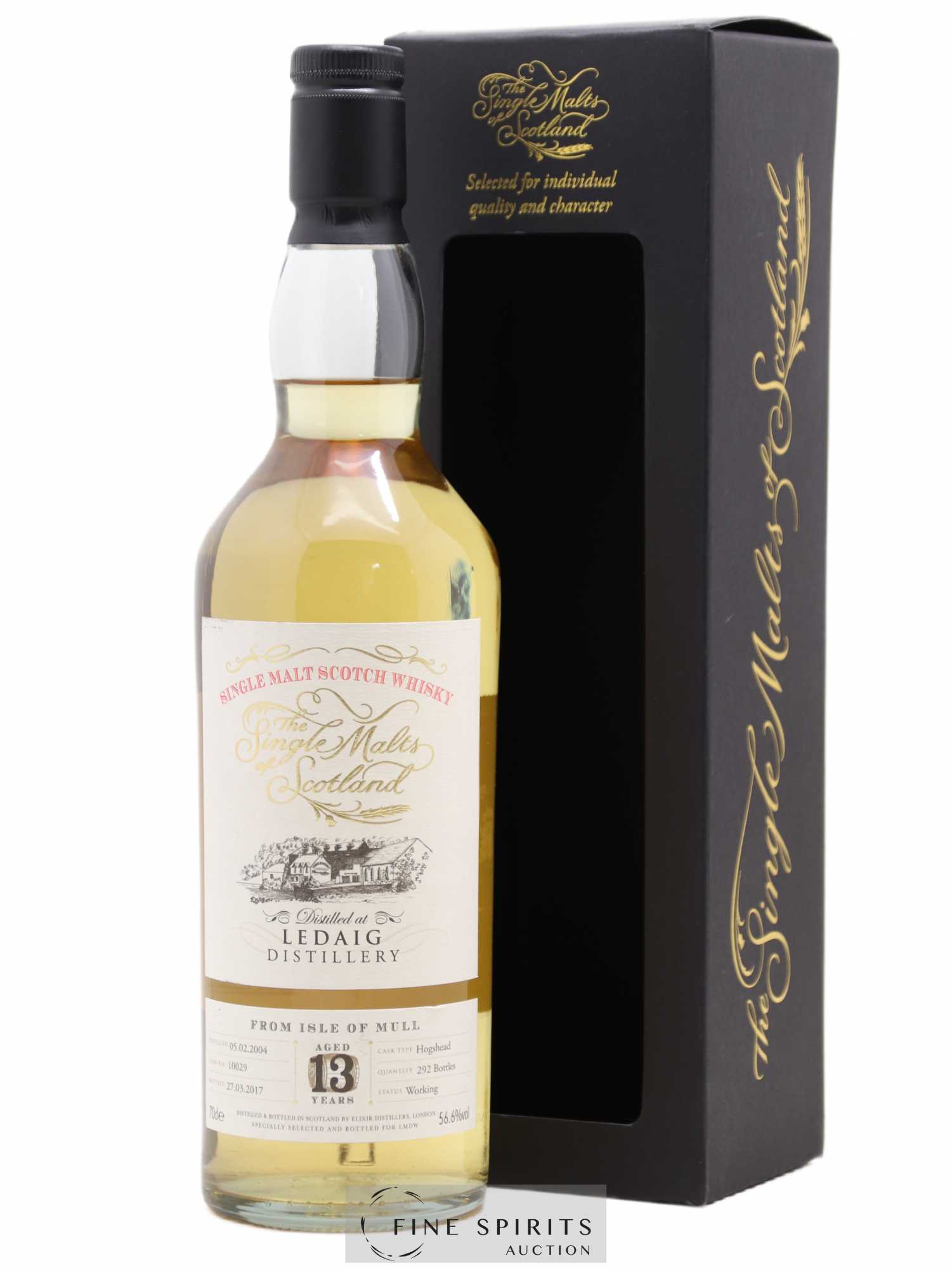 Ledaig 13 years 2004 Elixir Distillers Hogshead Cask n°10029 - One of 292 - bottled 2017 LMDW The Single Malts of Scotland - Lot de 1 bouteille - 0