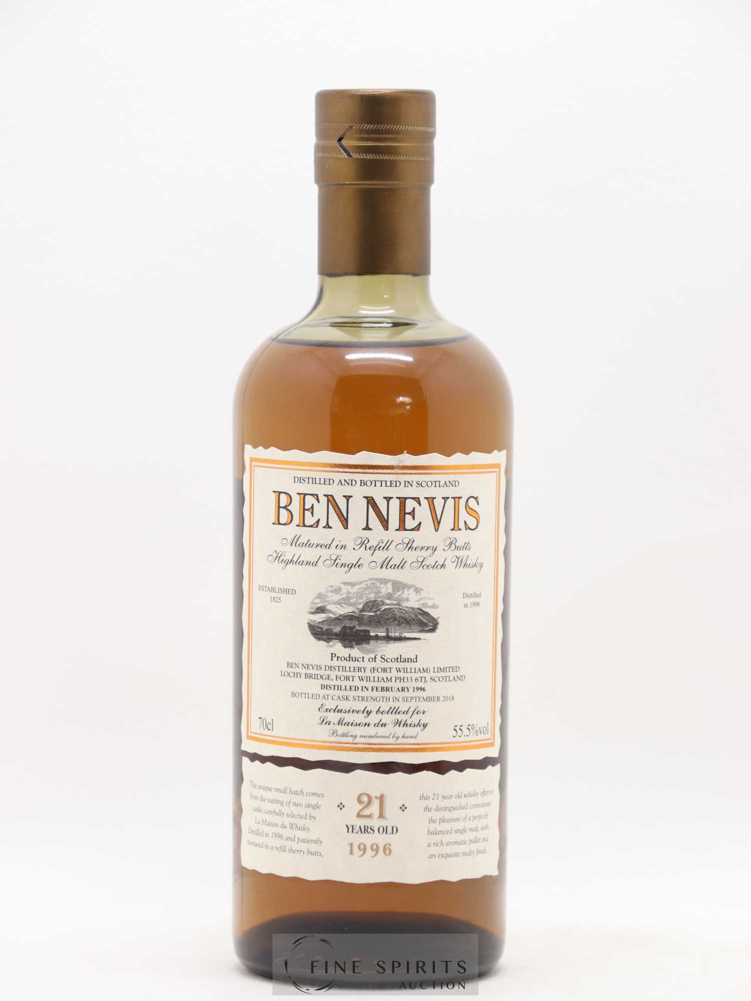 Ben Nevis 21 years 1996 Of. Sherry Butts - One of 1049 - bottled 2018 LMDW - Lot de 1 bouteille - 1
