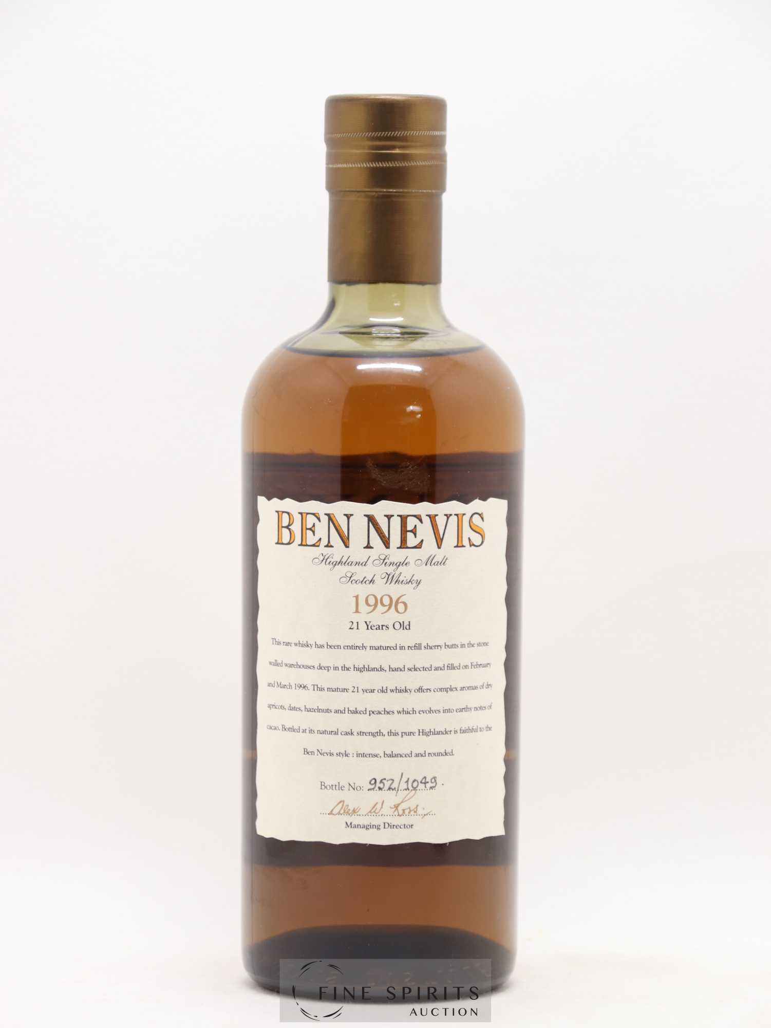 Ben Nevis 21 years 1996 Of. Sherry Butts - One of 1049 - bottled 2018 LMDW - Lot de 1 bouteille - 2