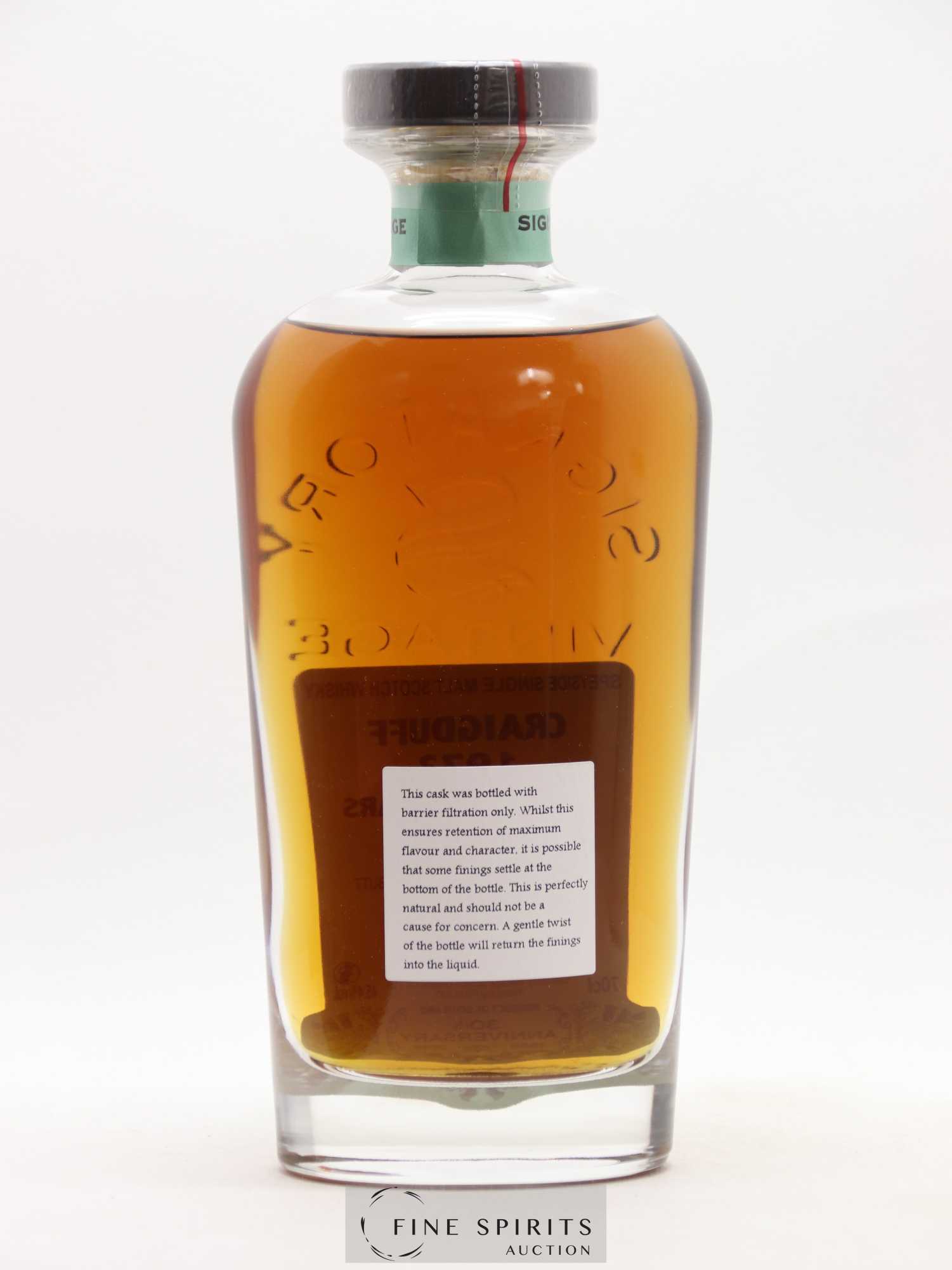 Craigduff 45 years 1973 Signatory Vintage Cask n°2518 - One of 575 - bottled 2018 30th Anniversary - Lot de 1 bouteille - 3