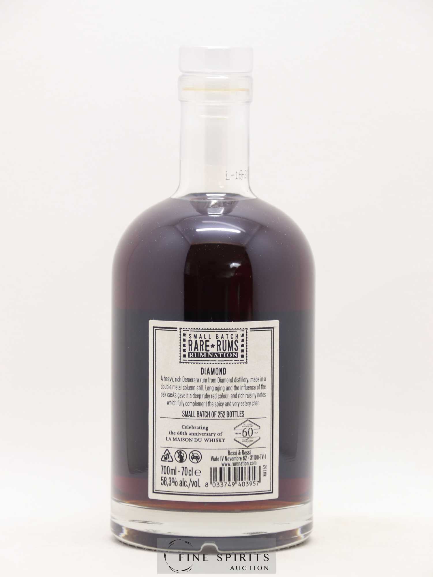 Diamond 2005 Rum Nation Cask n°112 - One of 252 - bottled 2016 LMDW 60th Anniversary Rare Rums - Lot de 1 bouteille - 2