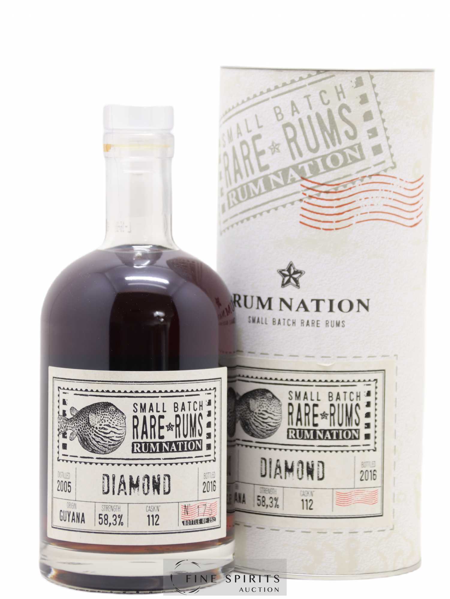 Diamond 2005 Rum Nation Cask n°112 - One of 252 - bottled 2016 LMDW 60th Anniversary Rare Rums - Lot de 1 bouteille - 0