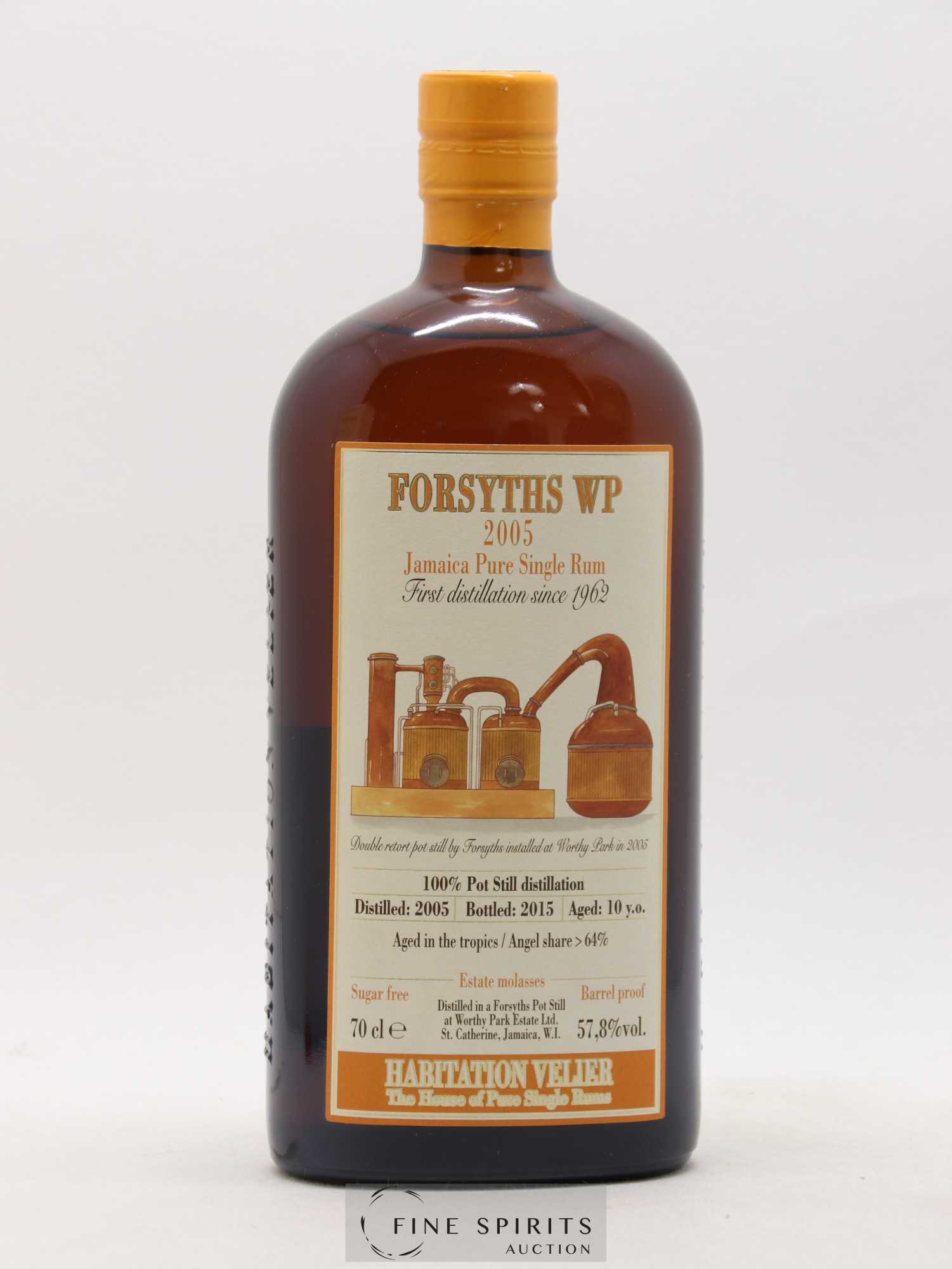 Forsyths WP 10 years 2005 Velier bottled 2015 Habitation Velier - Lot de 1 bouteille - 1