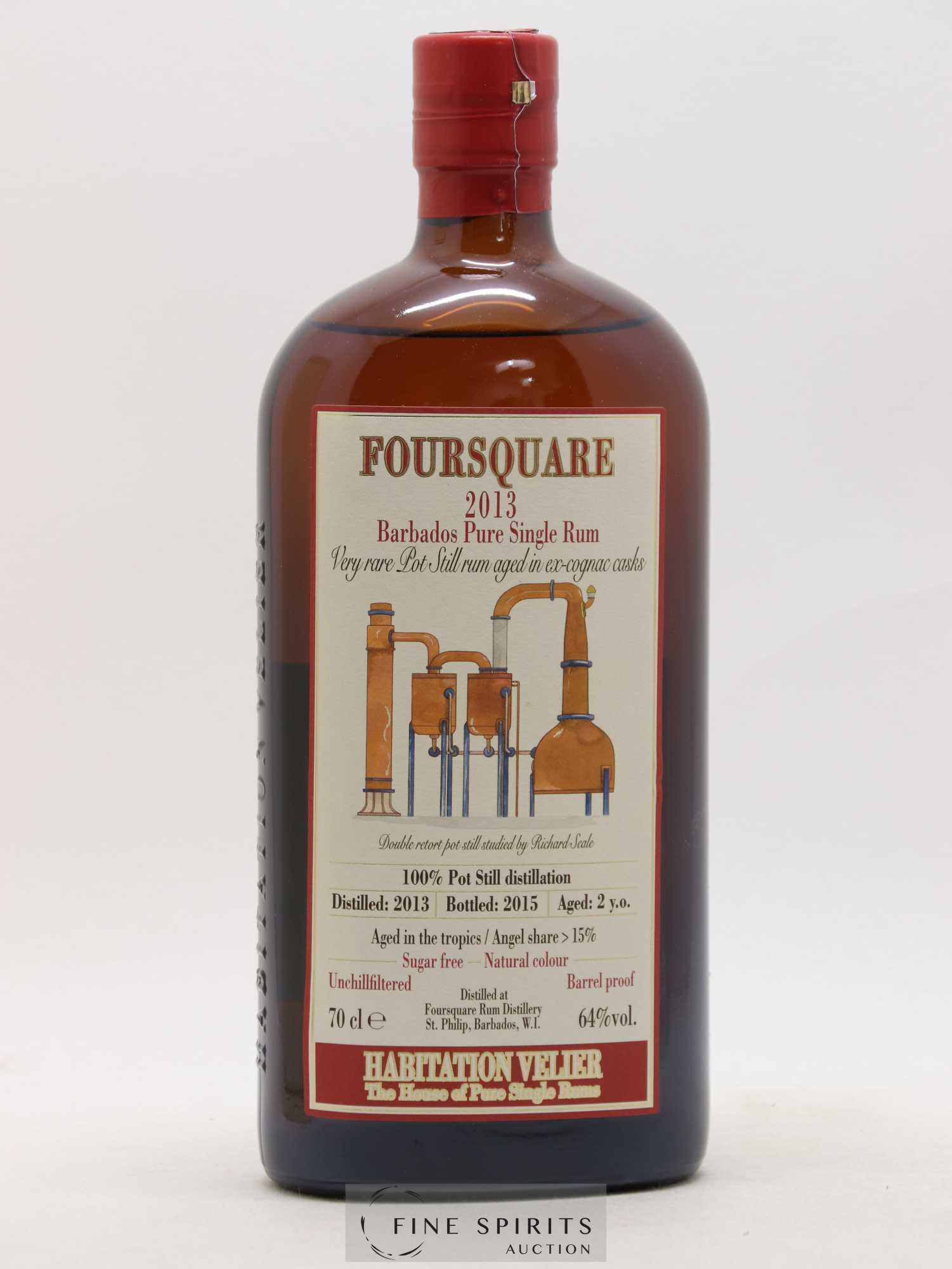 Foursquare 2 years 2013 Velier bottled 2015 Habitation Velier - Lot de 1 bouteille - 1