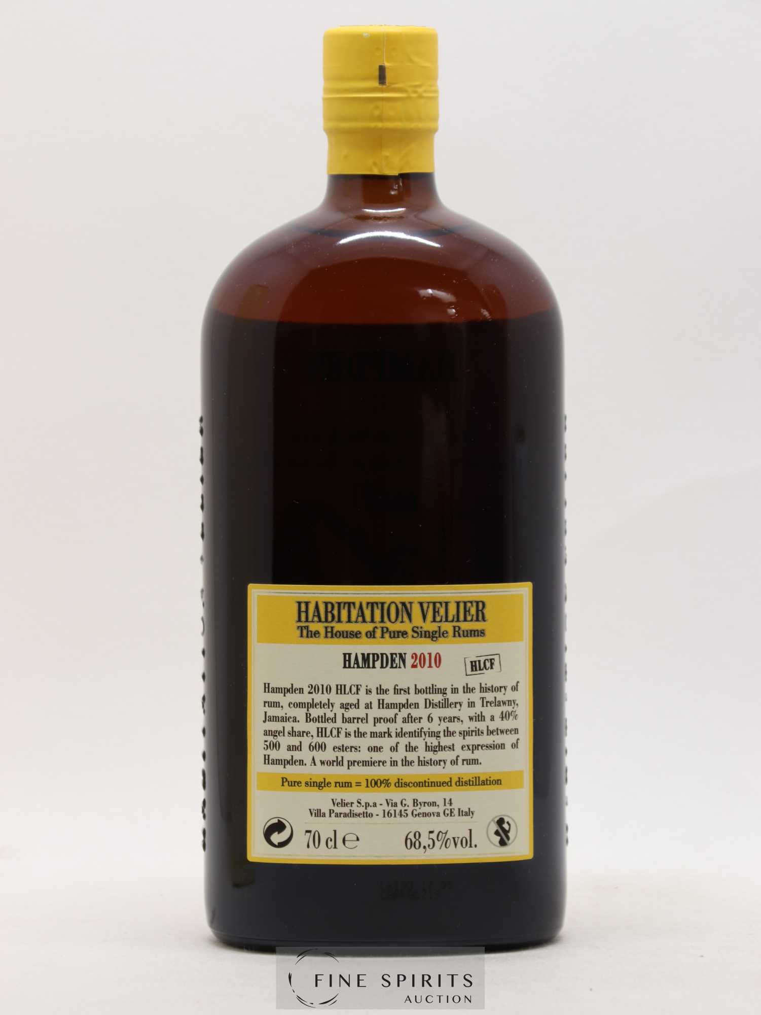 Hampden 6 years 2010 Velier HLCF Pot Still Distillation - bottled 2016 Habitation Velier - Lot de 1 bouteille - 2
