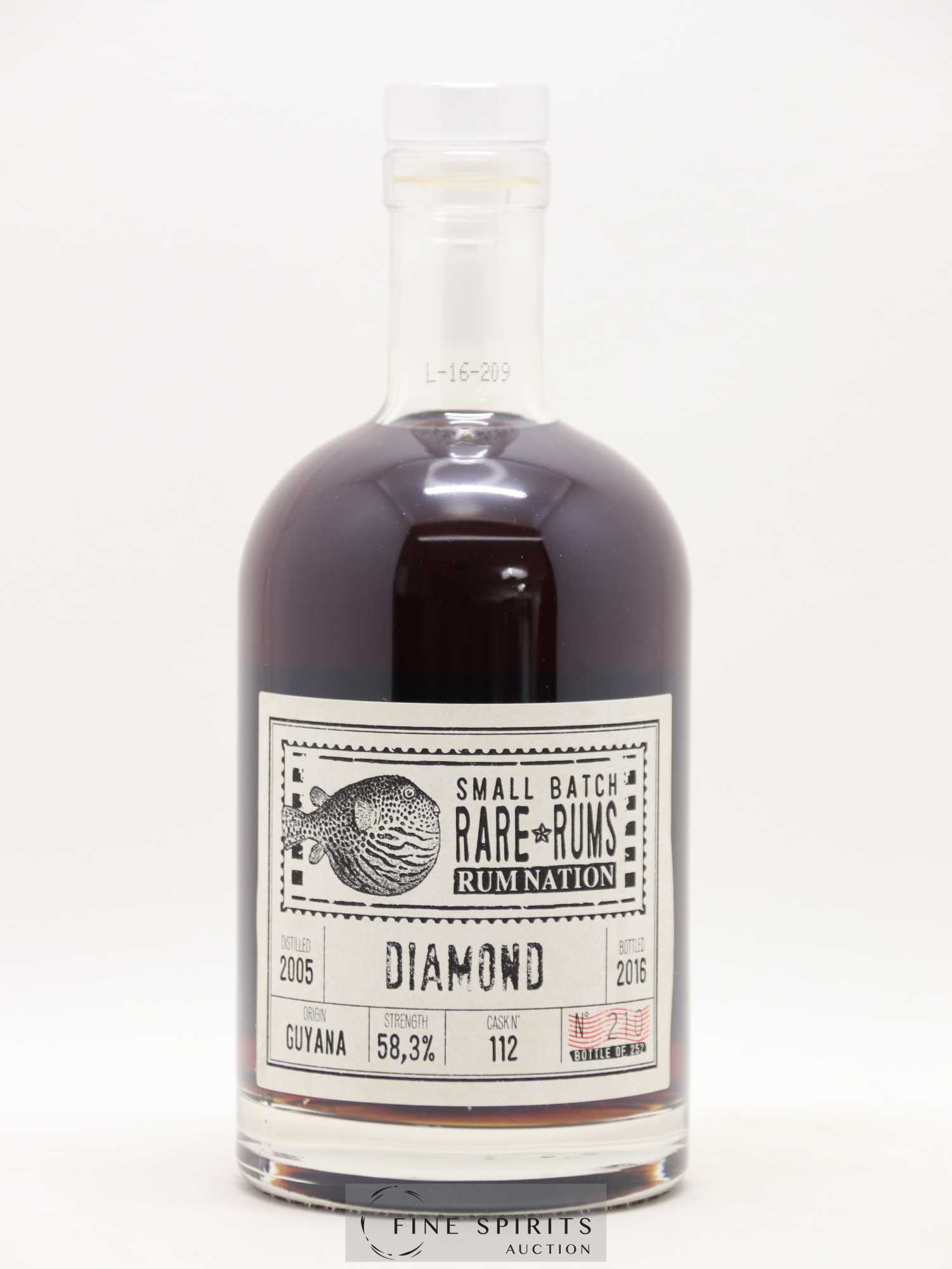 Diamond 2005 Rum Nation Cask n°112 - One of 252 - bottled 2016 LMDW 60th Anniversary Rare Rums - Lot de 1 bouteille - 1