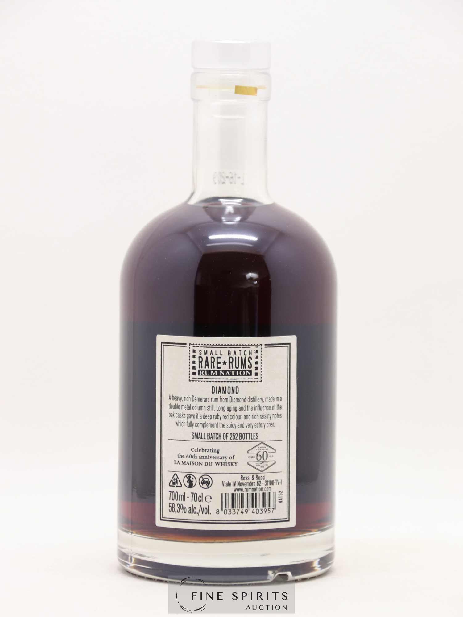 Diamond 2005 Rum Nation Cask n°112 - One of 252 - bottled 2016 LMDW 60th Anniversary Rare Rums - Lot de 1 bouteille - 2