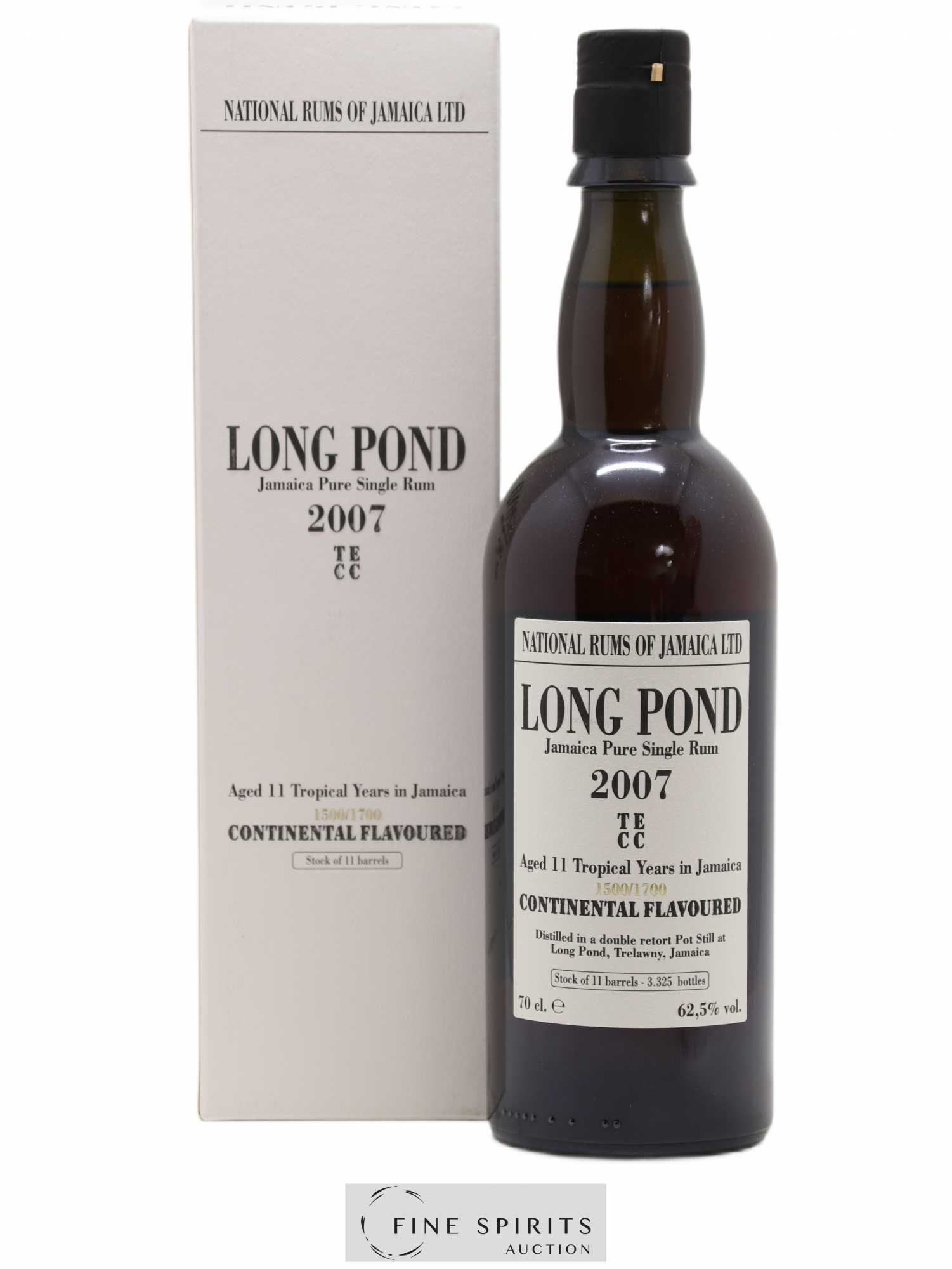 Long Pond 11 years 2007 Of. Mark TECC - One of 3325 - bottled 2018 LM&V National Rums of Jamaica - Lot de 1 bouteille - 0