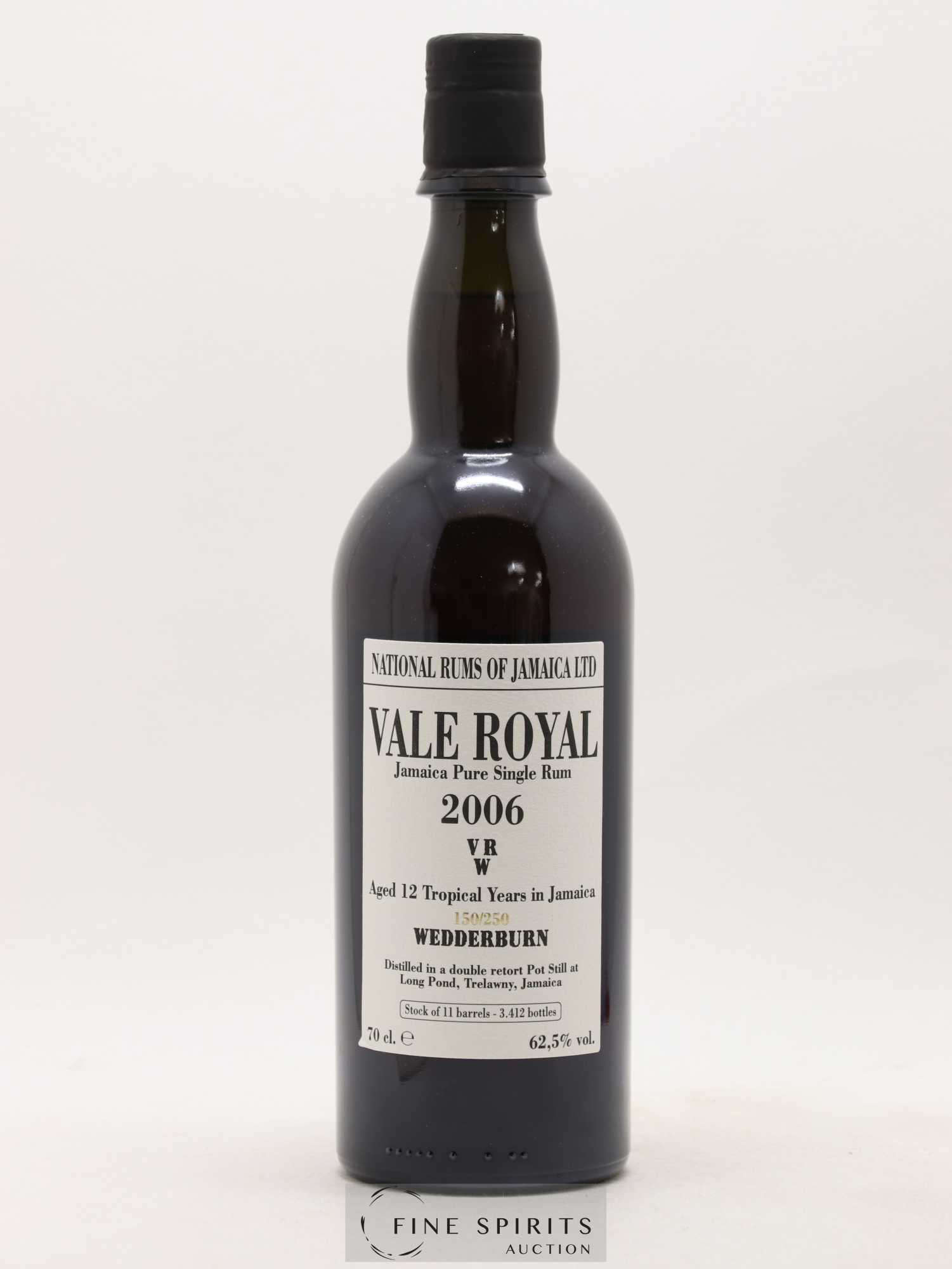 Vale Royal 12 years 2006 Velier VRW One of 3412 - bottled 2018 - Lot de 1 bouteille - 1