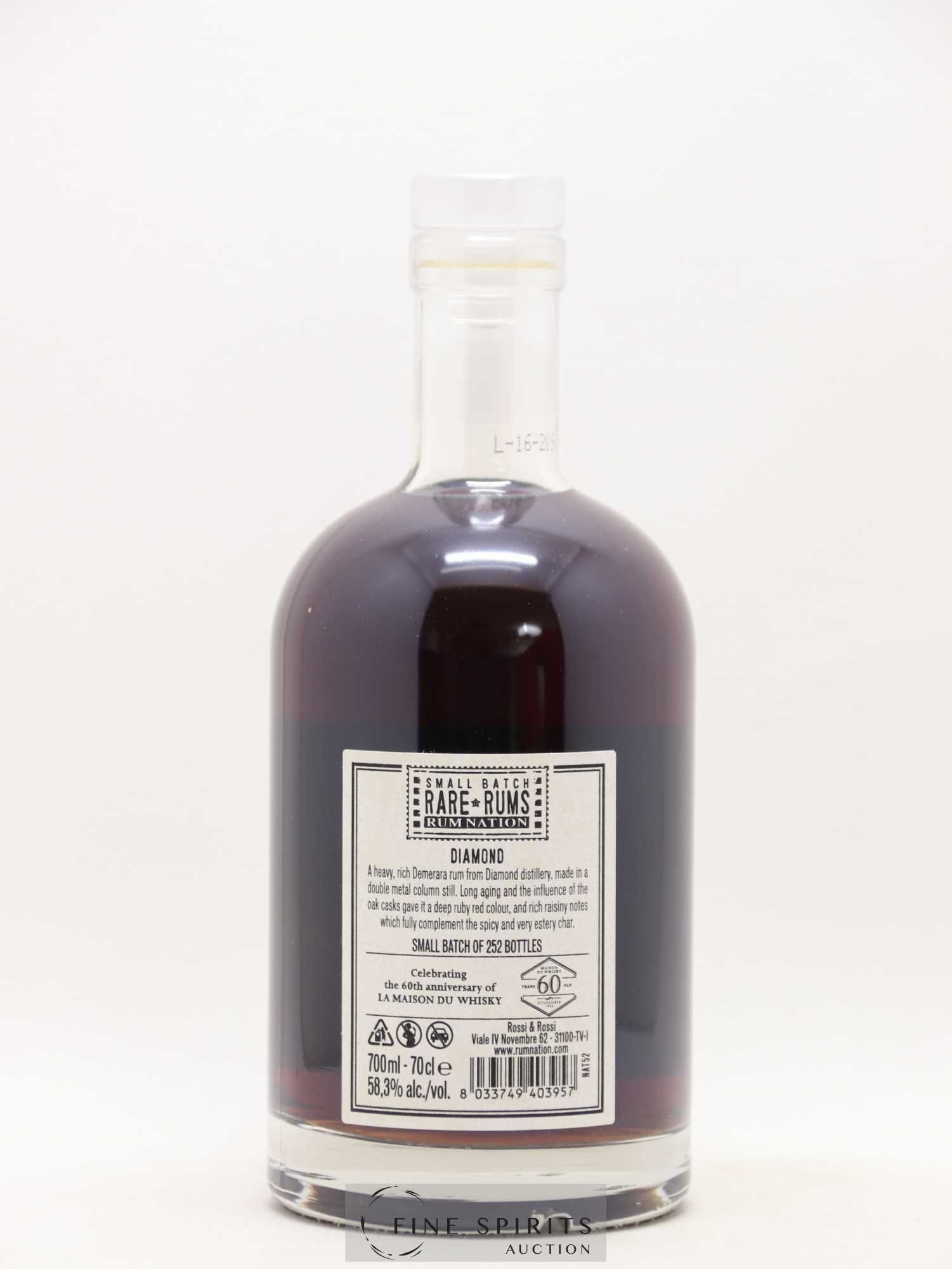 Diamond 2005 Rum Nation Cask n°112 - One of 252 - bottled 2016 LMDW 60th Anniversary Rare Rums - Lot de 1 bouteille - 2
