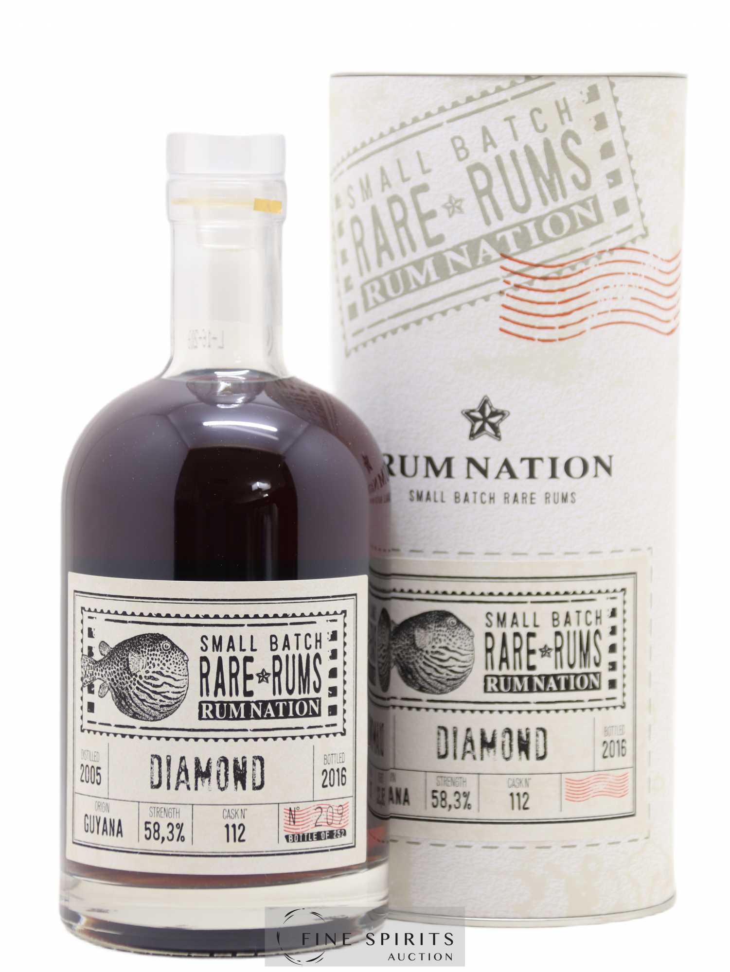 Diamond 2005 Rum Nation Cask n°112 - One of 252 - bottled 2016 LMDW 60th Anniversary Rare Rums - Lot de 1 bouteille - 0