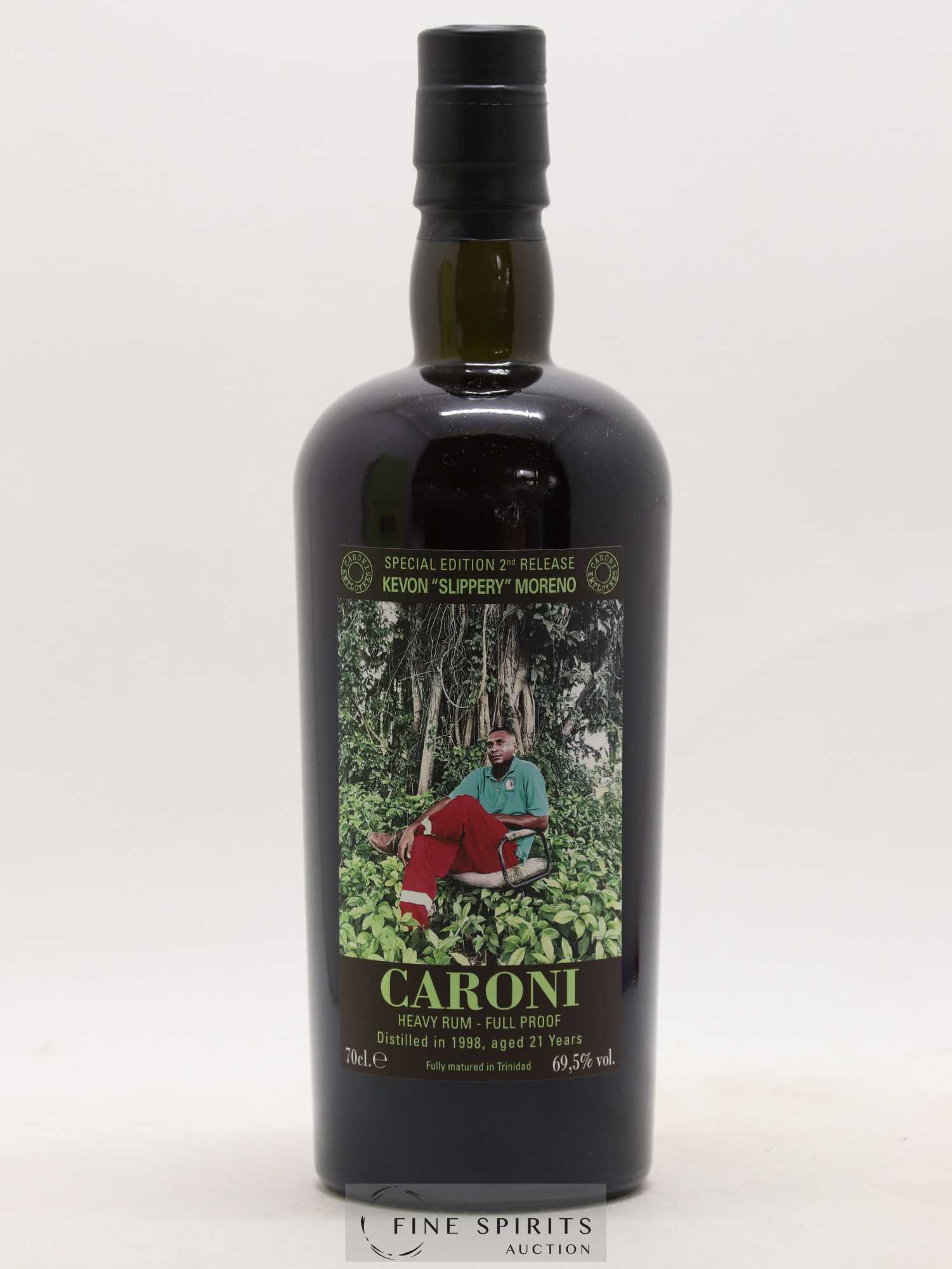 Caroni 21 years 1998 Velier Special Edition Kevon Slippery Moreno 2nd Release - One of 1400 - bottled 2019 Employee Serie - Lot de 1 bouteille - 1