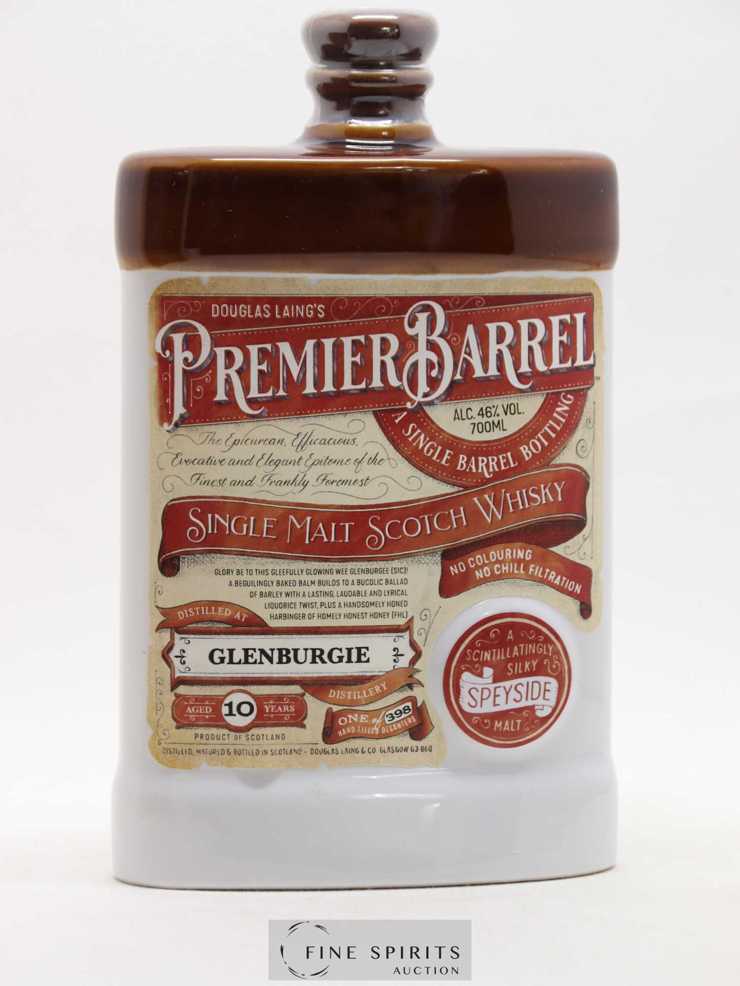 Glenburgie 10 years Douglas Laing Premier Barrel One of 398 Exceptionnal Single Casks - Lot de 1 bouteille - 1