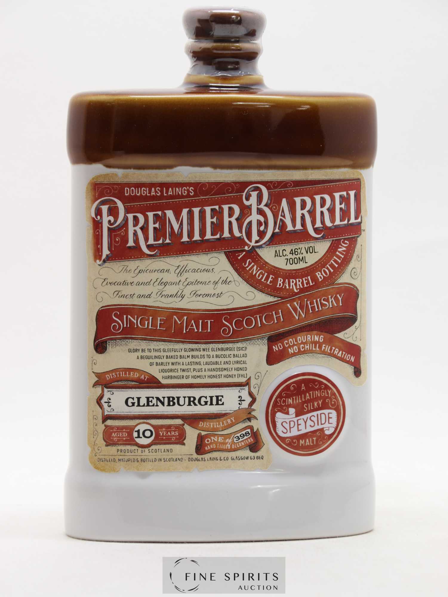 Glenburgie 10 years Douglas Laing Premier Barrel One of 398 Exceptionnal Single Casks - Lot de 1 bouteille - 1