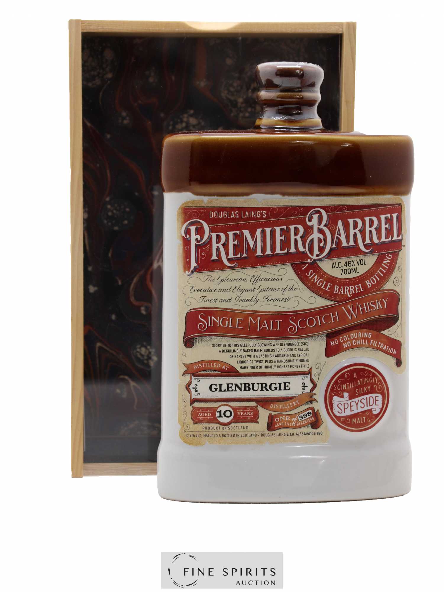 Glenburgie 10 years Douglas Laing Premier Barrel One of 398 Exceptionnal Single Casks - Lot de 1 bouteille - 0