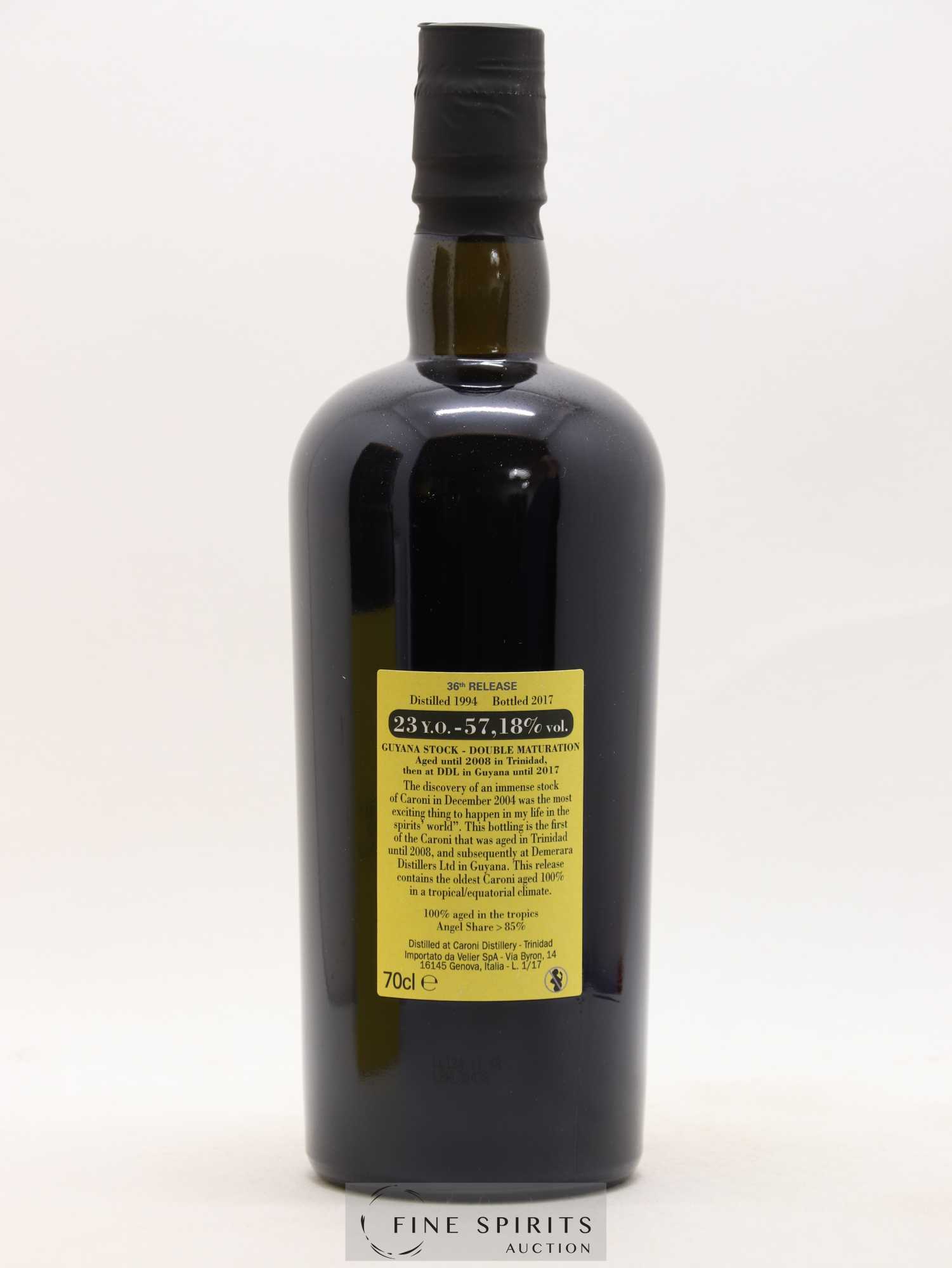 Caroni 23 years 1994 Velier 36th Release Double Maturation - bottled 2017 Guyana Stock - Lot de 1 bouteille - 2