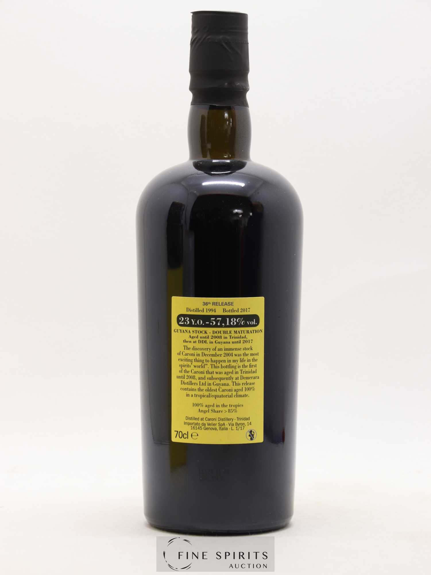 Caroni 23 years 1994 Velier 36th Release Double Maturation - bottled 2017 Guyana Stock - Lotto di 1 bottiglia - 2