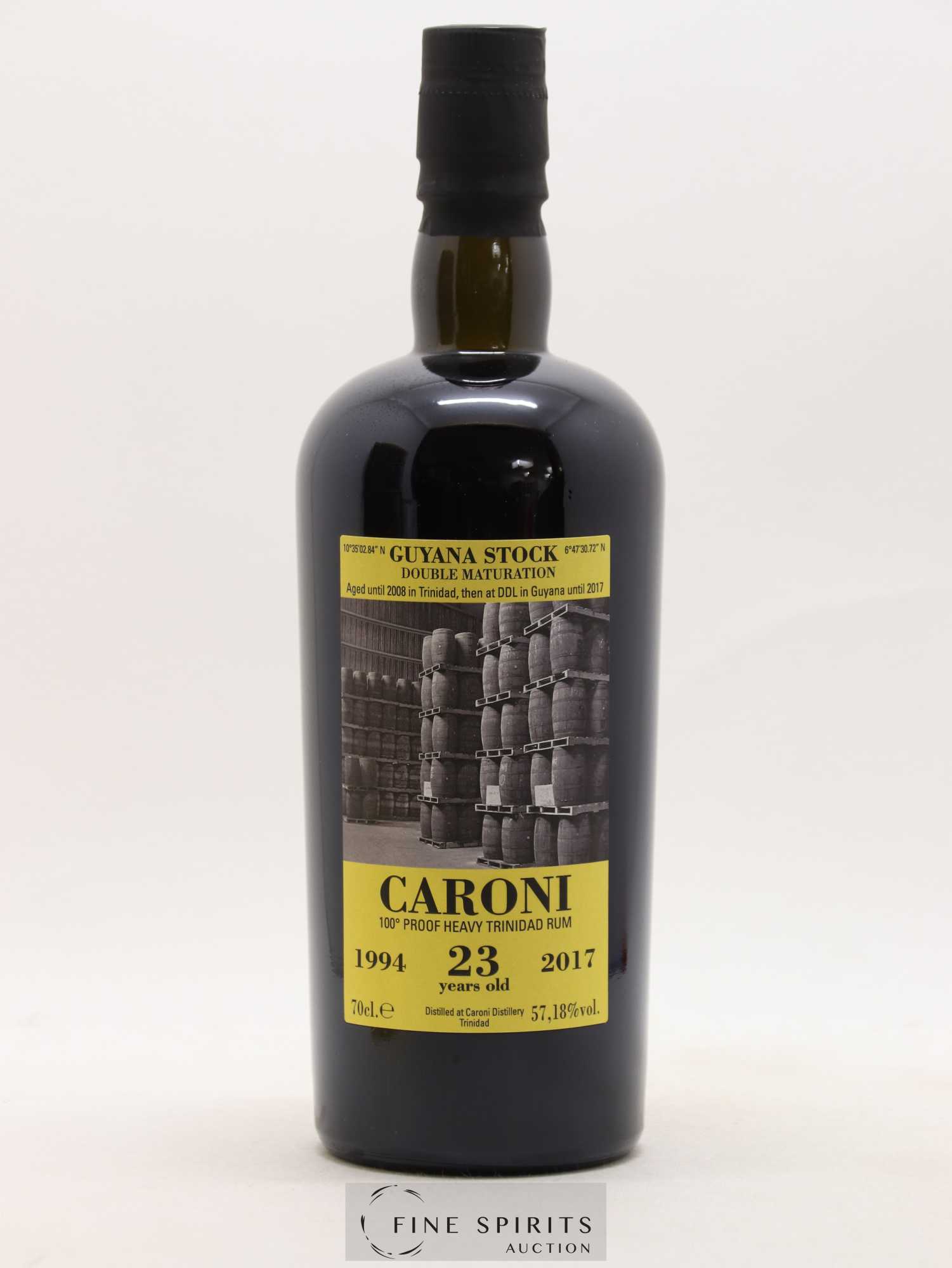 Caroni 23 years 1994 Velier 36th Release Double Maturation - bottled 2017 Guyana Stock - Lot of 1 bottle - 1