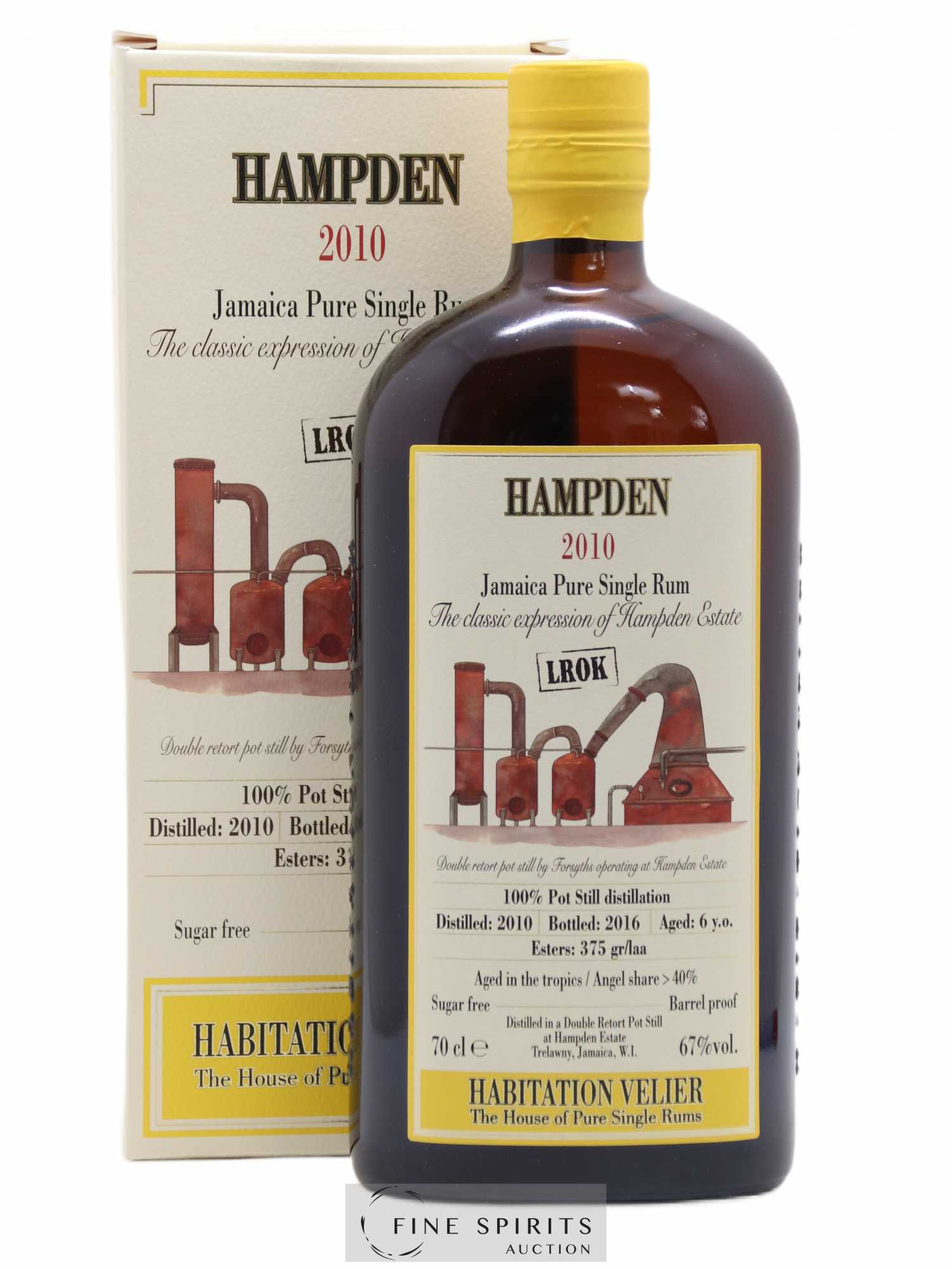 Hampden 6 years 2010 Velier LROK Pot Still Distillation - bottled 2016 Habitation Velier - Posten von 1 Flasche - 0