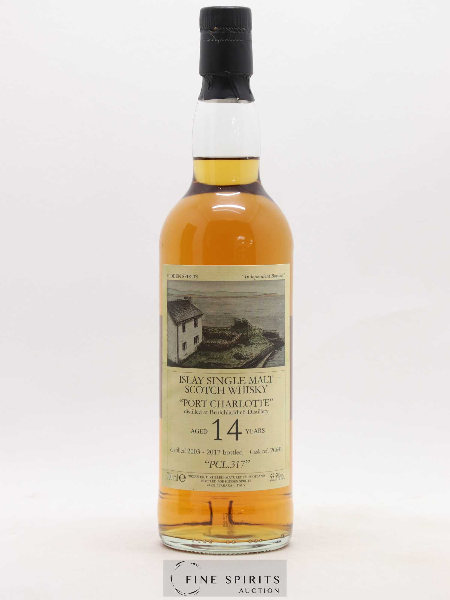 Port Charlotte 14 years 2003 Hidden Spirits PCL.317 Cask n°PC641 - bottled 2017 - Lot de 1 bouteille - 1