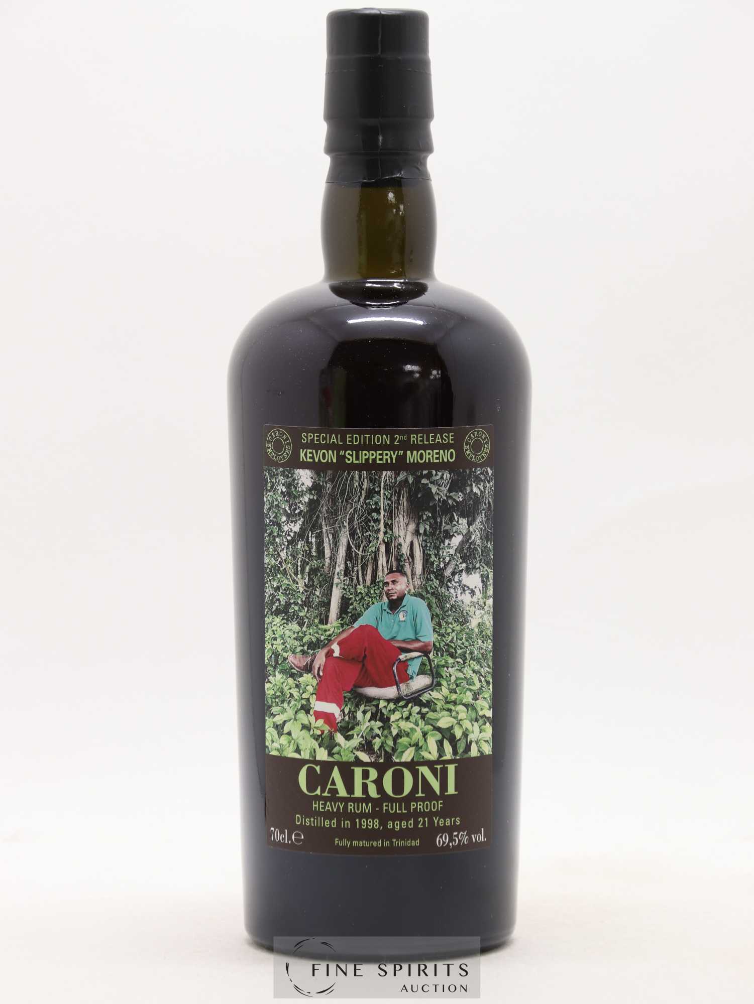 Caroni 21 years 1998 Velier Special Edition Kevon Slippery Moreno 2nd Release - One of 1400 - bottled 2019 Employee Serie - Lot de 1 bouteille - 1