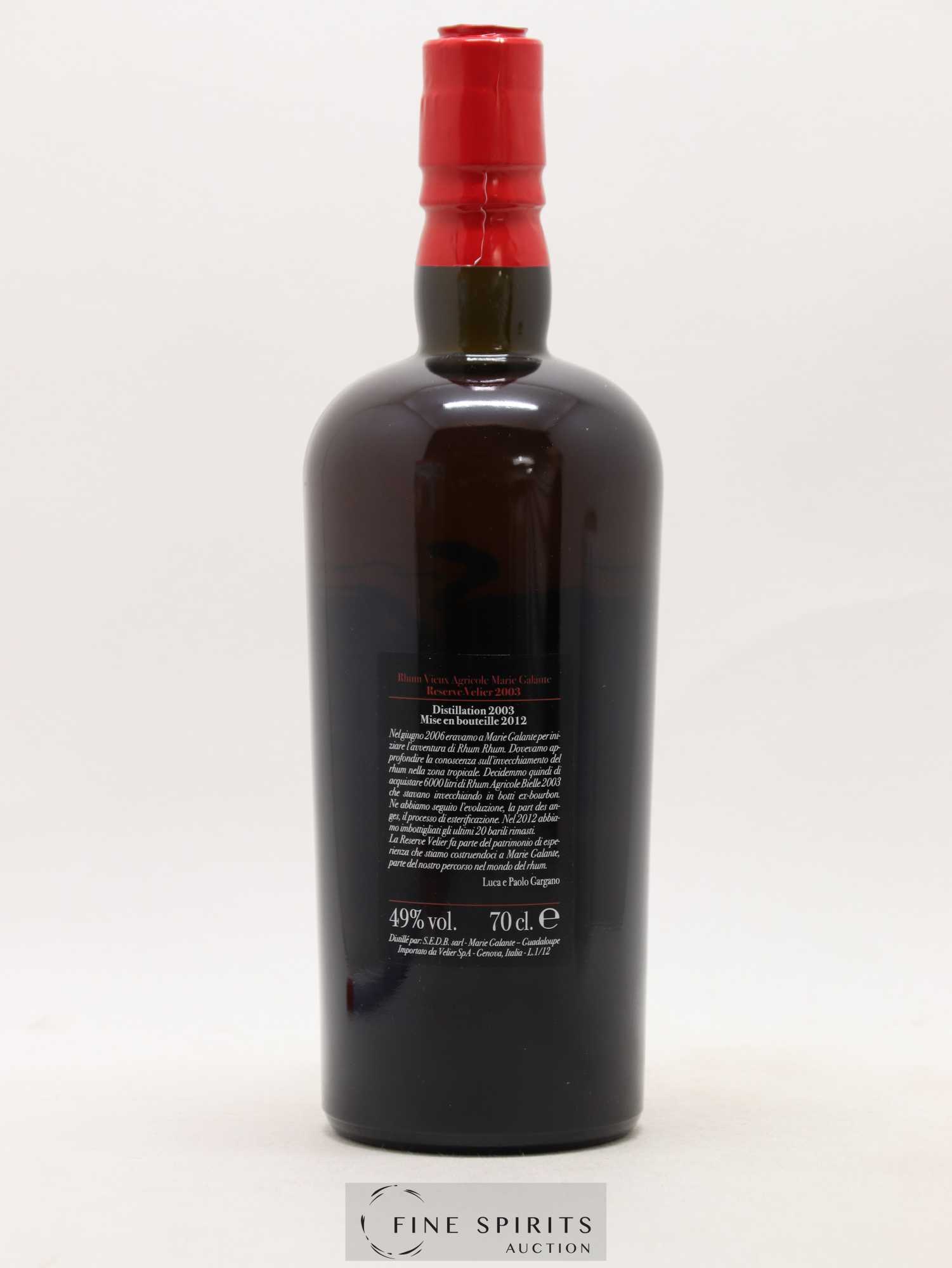 MG 9 years 2003 Velier Reserve bottled 2012 - Lot de 1 bouteille - 2