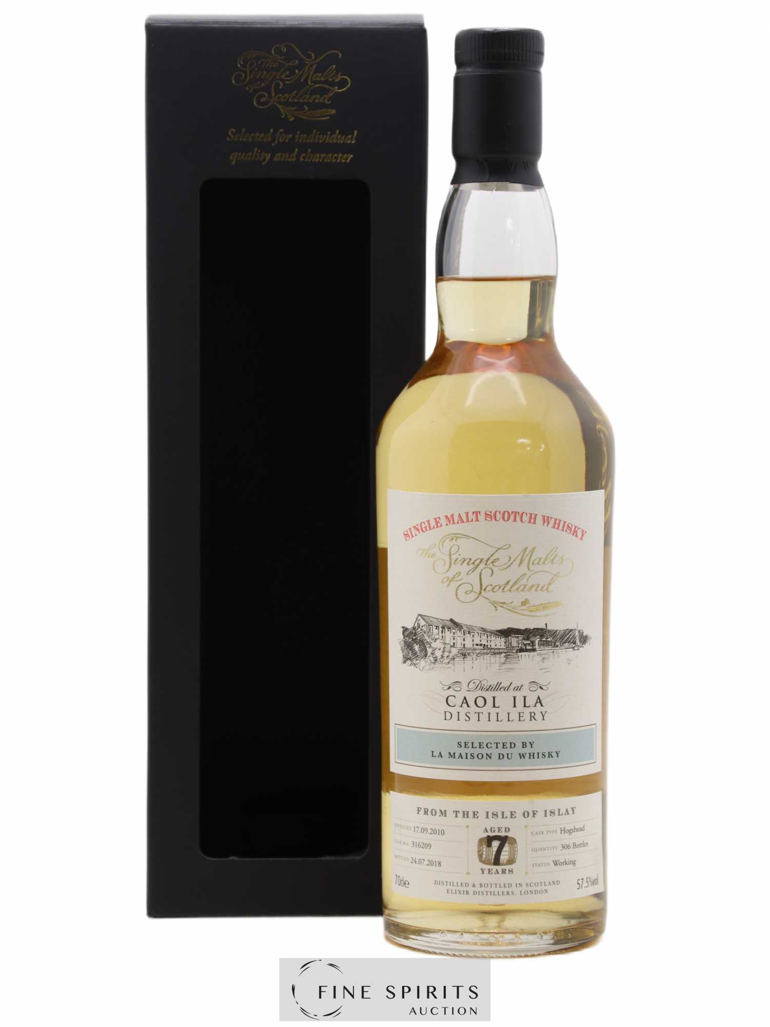 Caol Ila 7 years 2010 Elixir Distillers Cask n°316209 - One of 306 - bottled 2018 LMDW The Single Malts of Scotland - Lot de 1 bouteille - 0