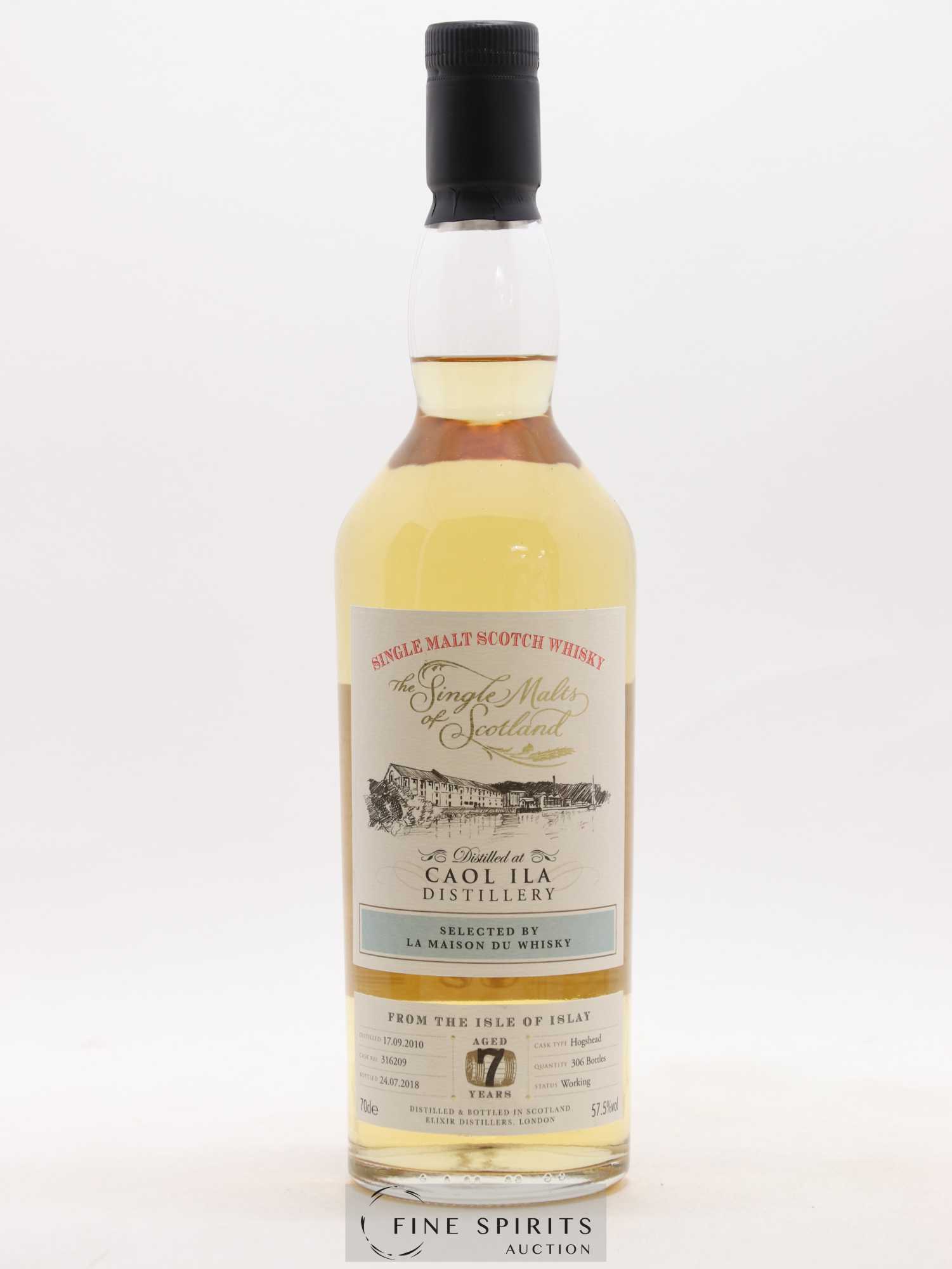 Caol Ila 7 years 2010 Elixir Distillers Cask n°316209 - One of 306 - bottled 2018 LMDW The Single Malts of Scotland - Lot de 1 bouteille - 1