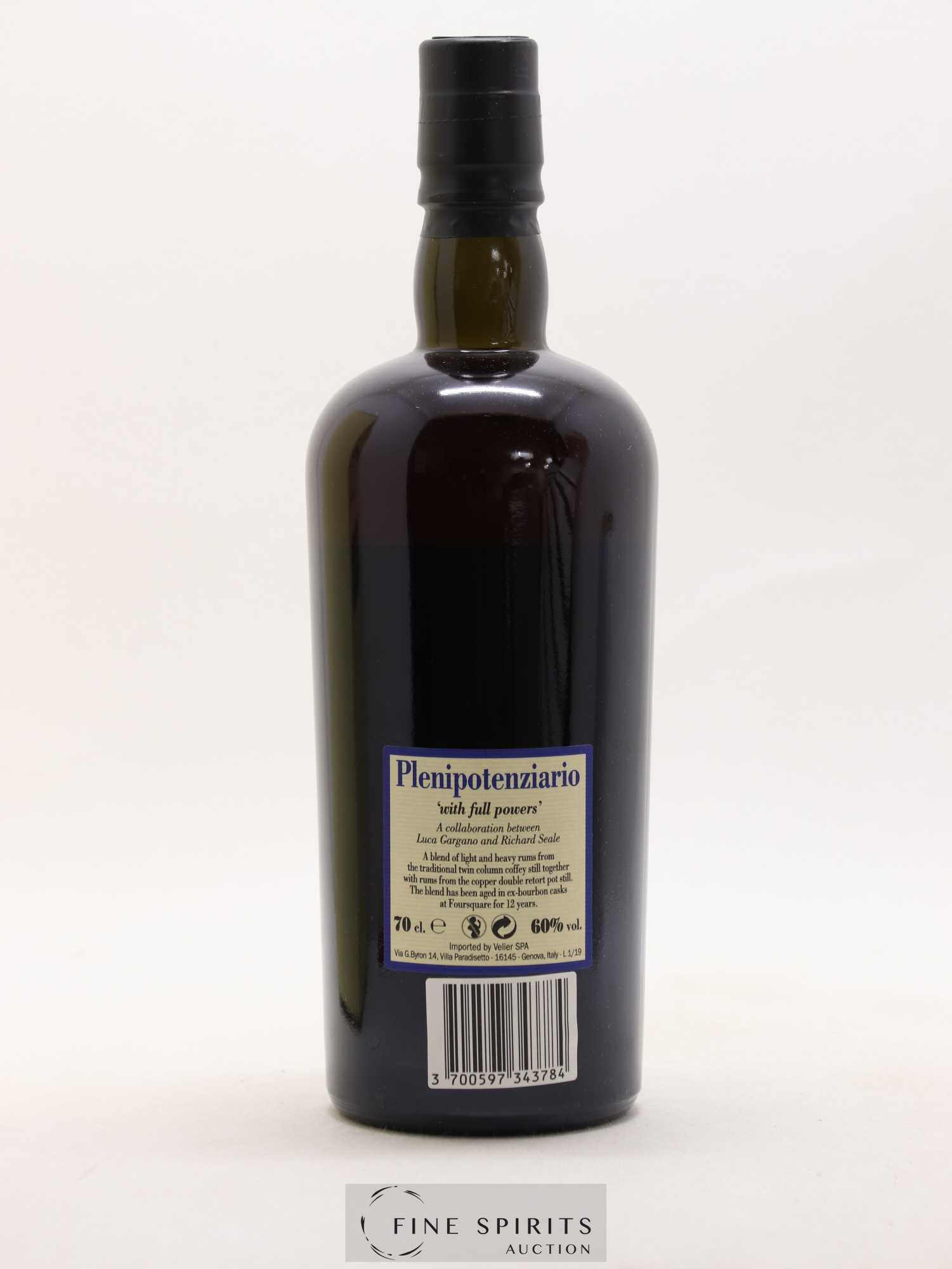 Foursquare 12 years 2007 Velier Plenipotenziario Barrel Proof - One of 6000 - bottled 2019 - Lot de 1 bouteille - 2