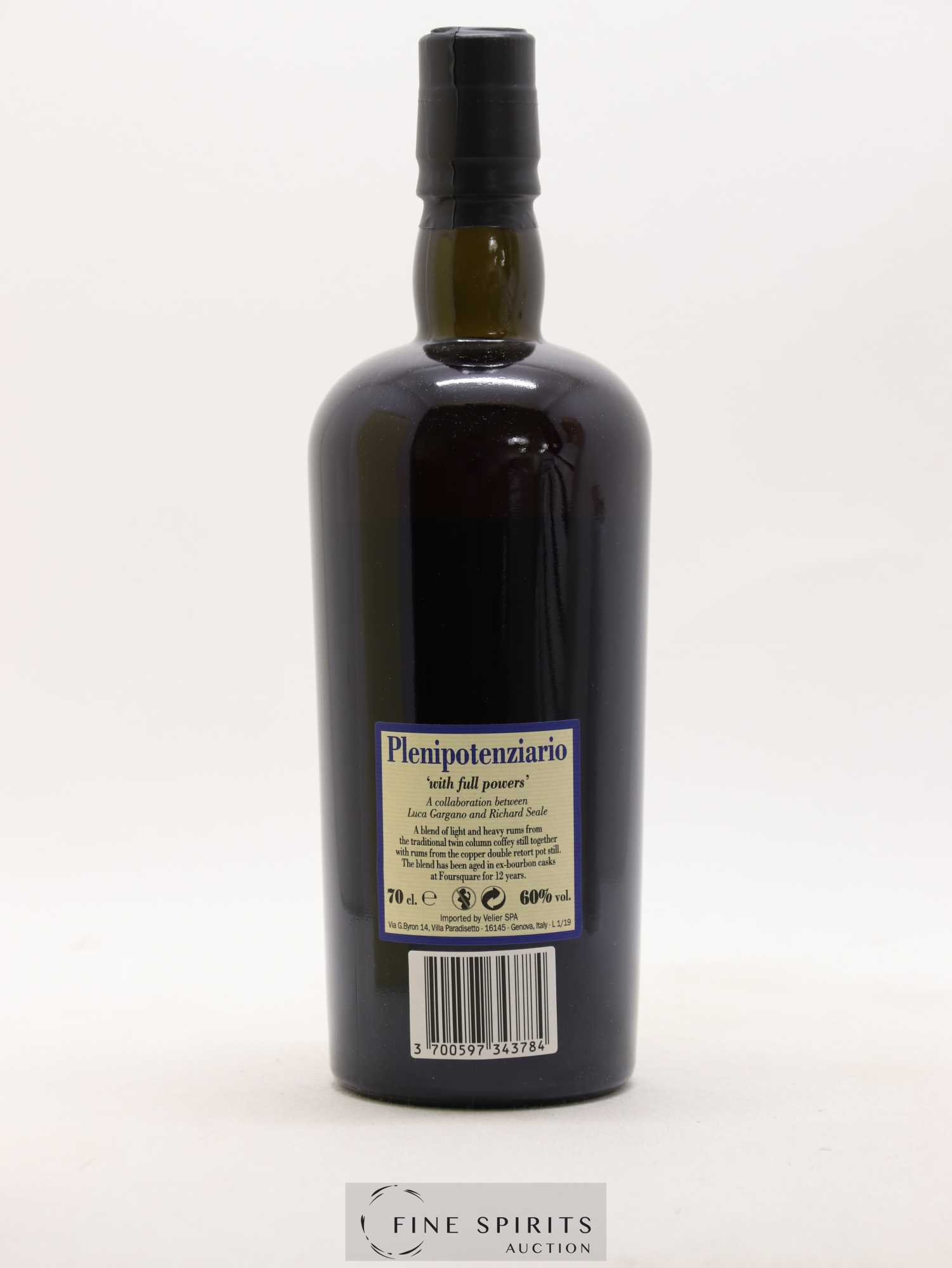 Foursquare 12 years 2007 Velier Plenipotenziario Barrel Proof - One of 6000 - bottled 2019 - Lot de 1 bouteille - 2