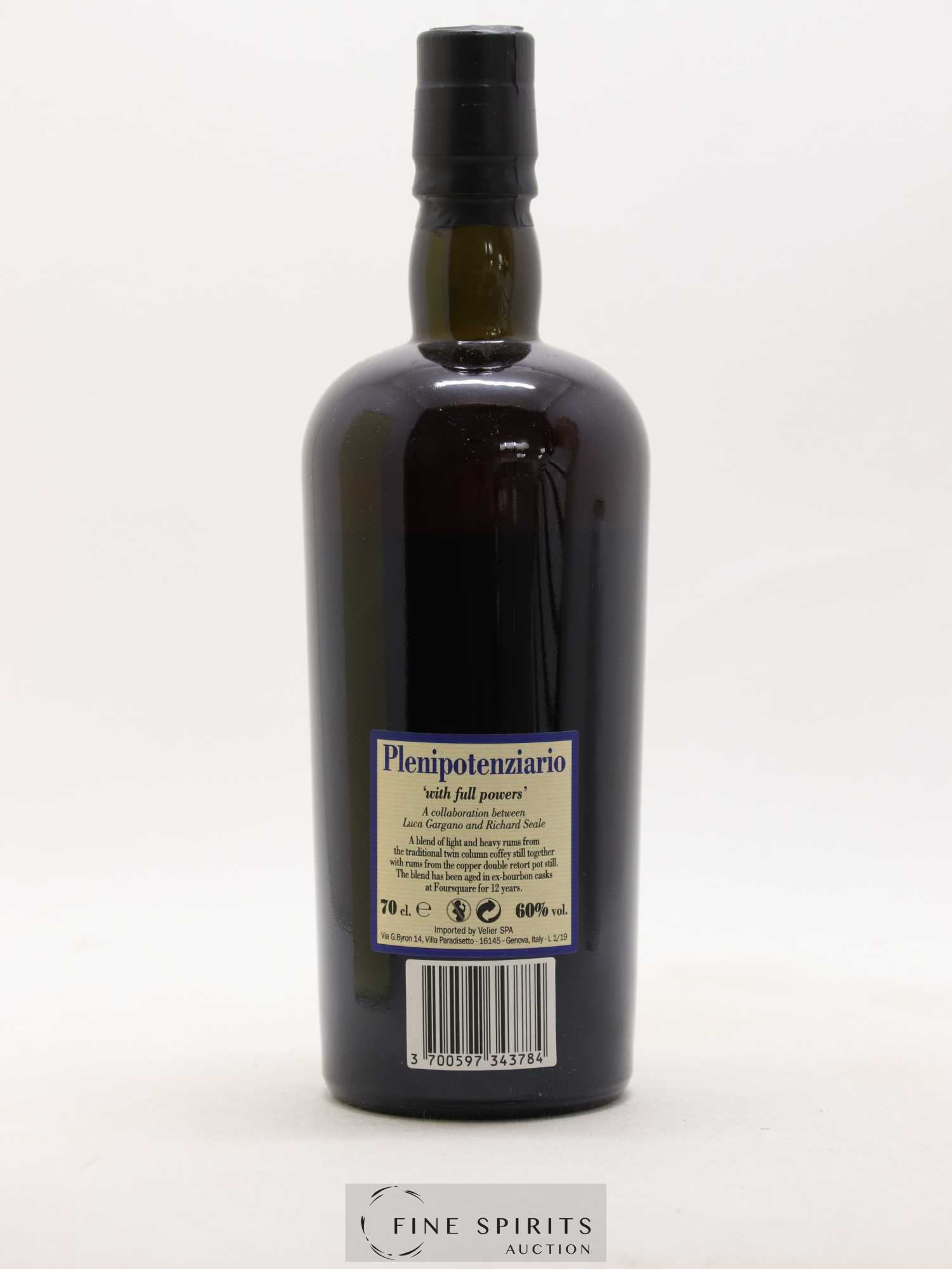 Foursquare 12 years 2007 Velier Plenipotenziario Barrel Proof - One of 6000 - bottled 2019 - Lot de 1 bouteille - 2