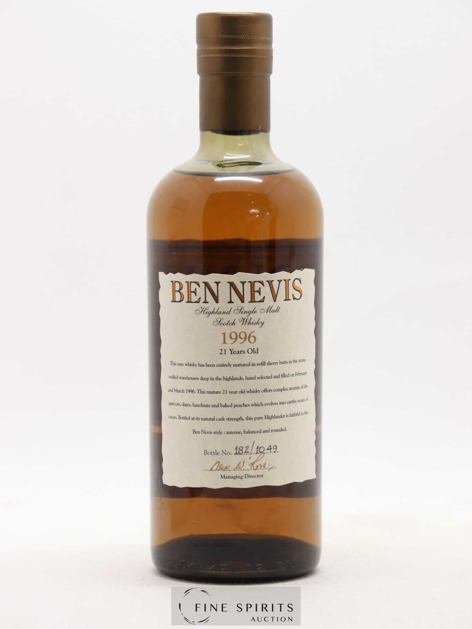 Ben Nevis 21 years 1996 Of. Sherry Butts - One of 1049 - bottled 2018 LMDW - Lot de 1 bouteille - 2